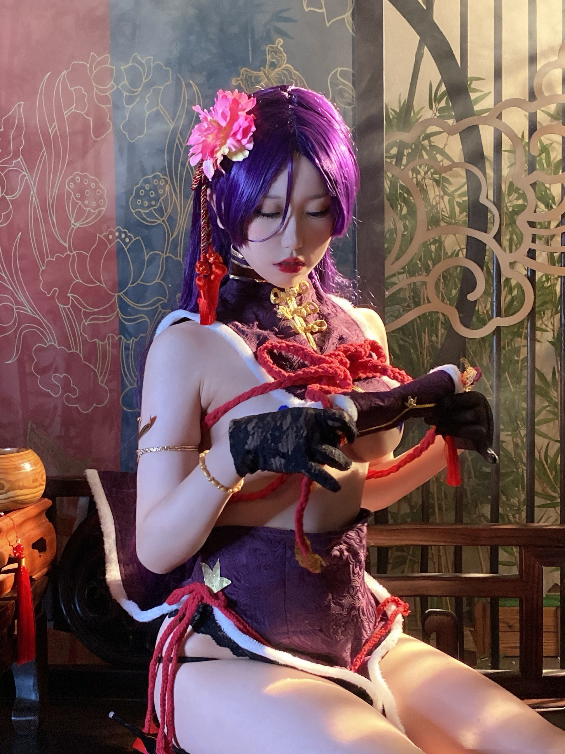 Cosplay Ngôi Sao Mạng] Nhất Bắc Diệc Bắc - Nai Quang Áo Cờ