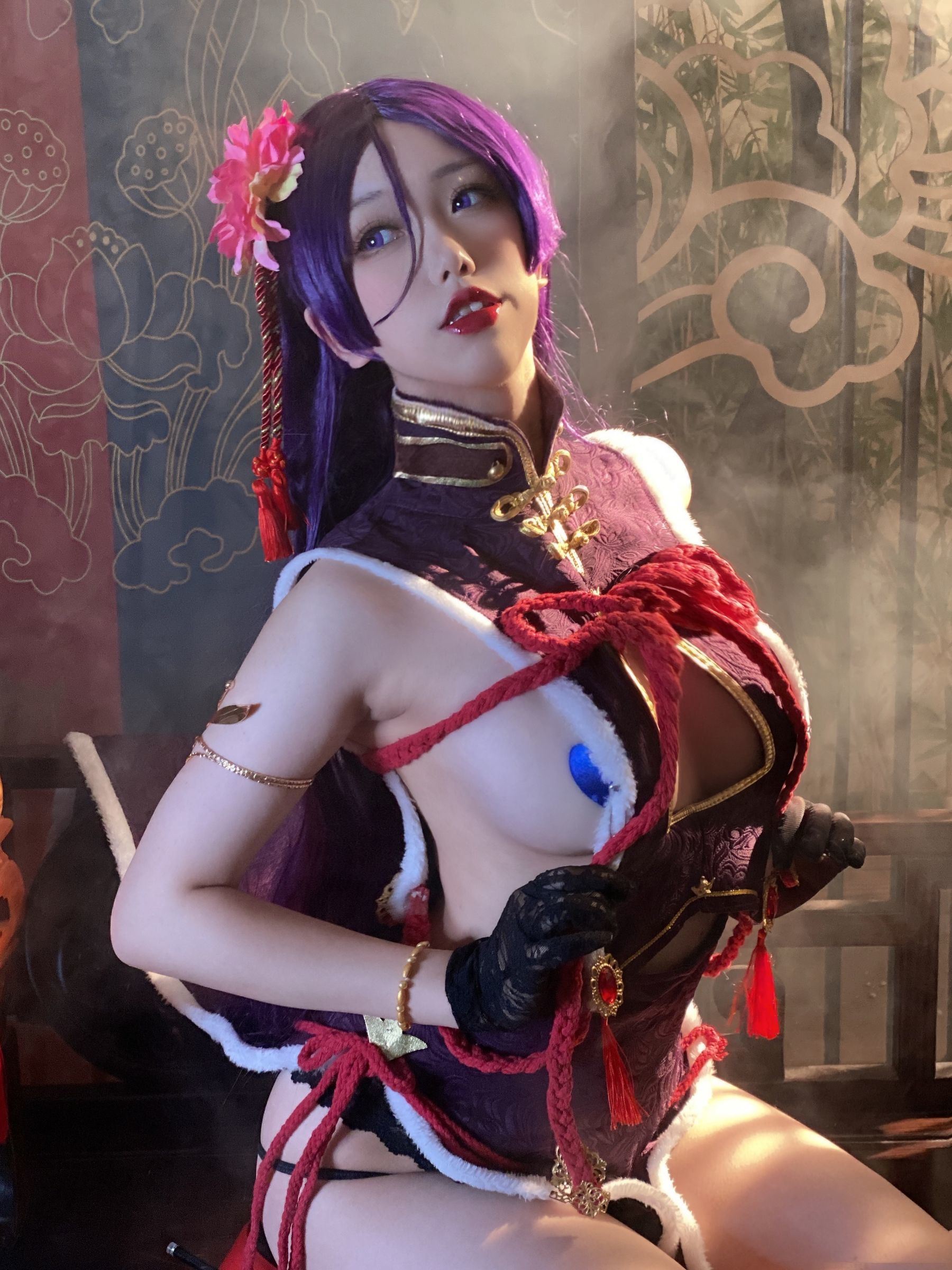 Cosplay Ngôi Sao Mạng] Nhất Bắc Diệc Bắc - Nai Quang Áo Cờ