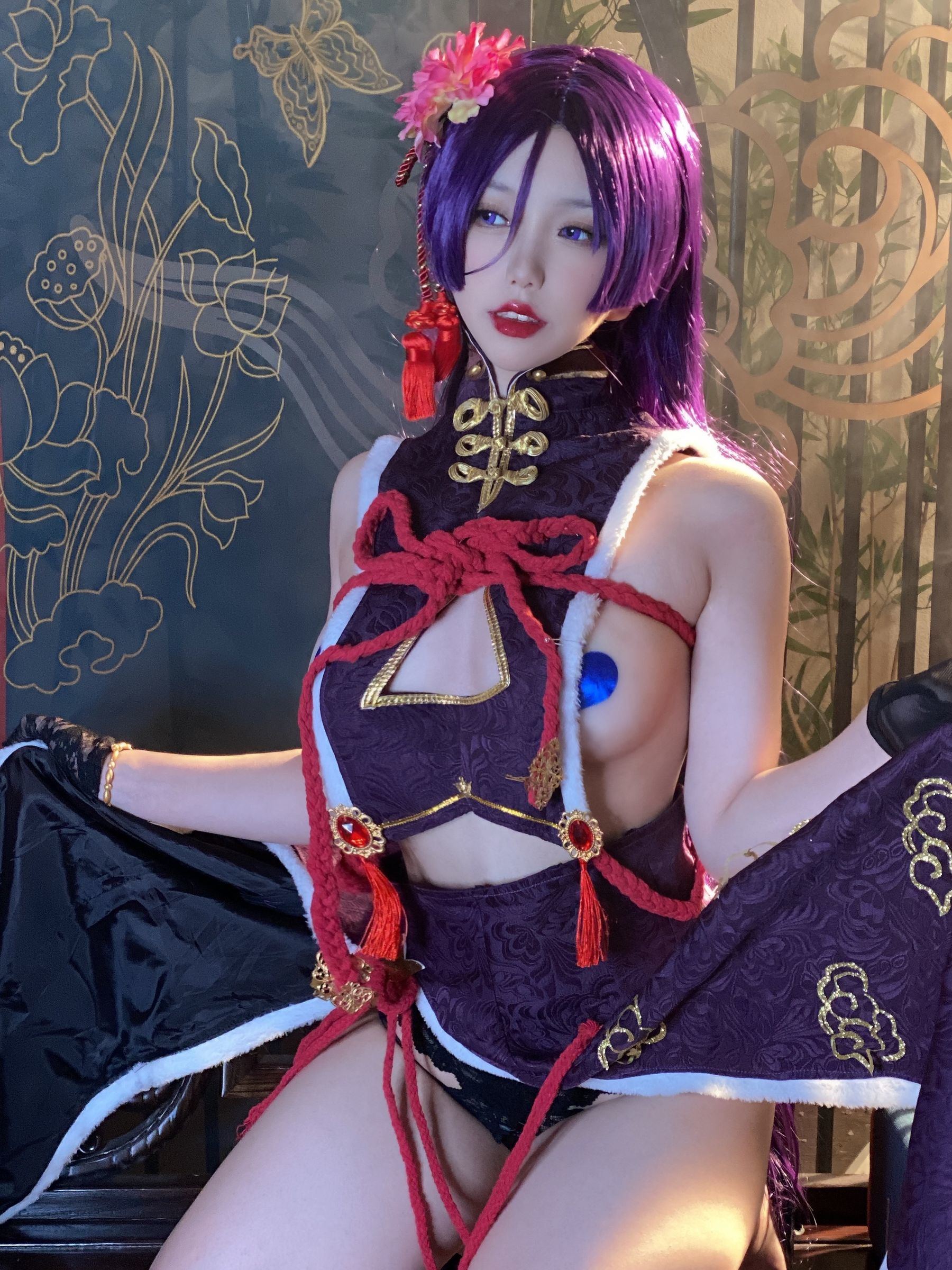 Cosplay Ngôi Sao Mạng] Nhất Bắc Diệc Bắc - Nai Quang Áo Cờ