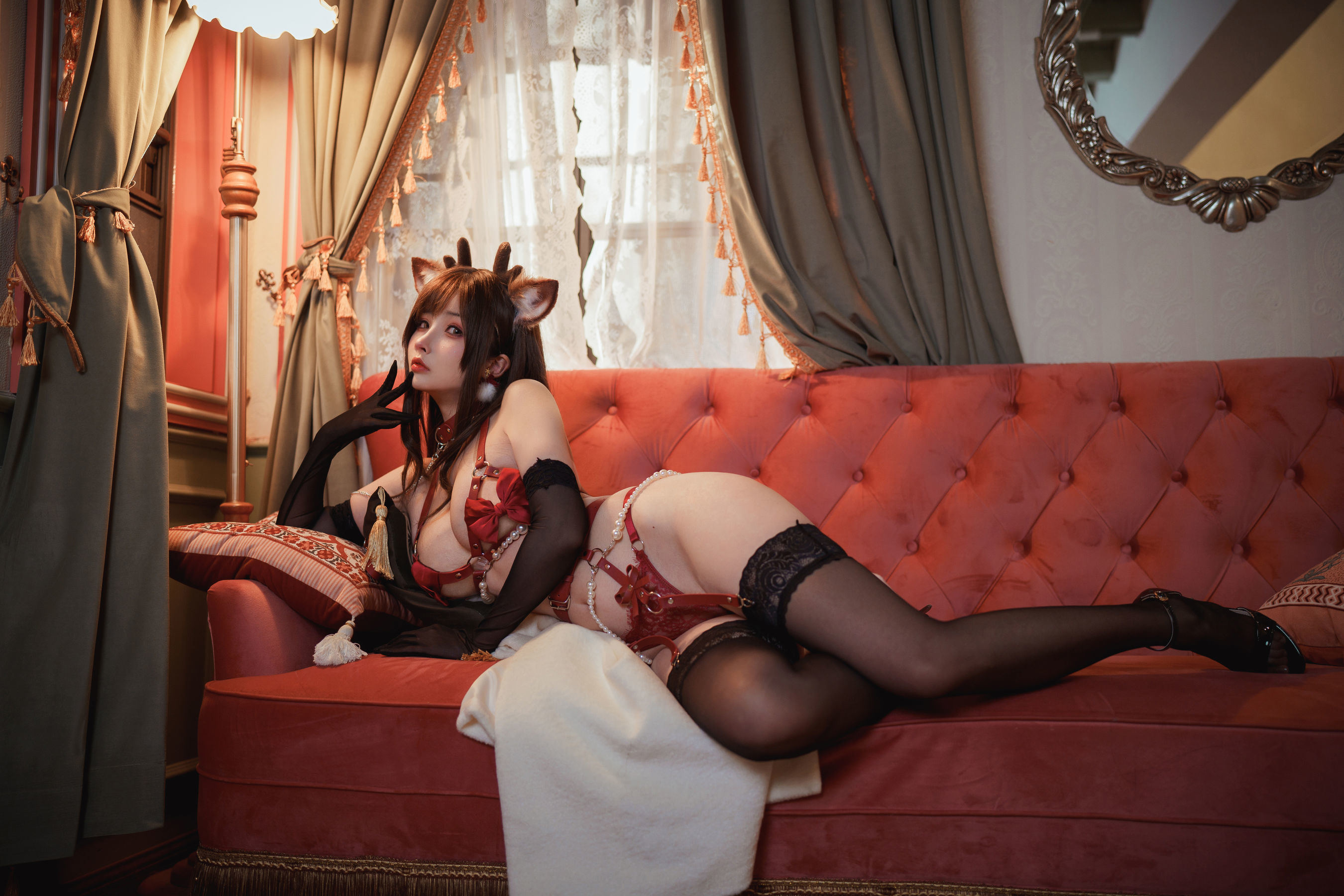 Rioko涼涼子《聖誕麋鹿套裝》Cosplay寫真