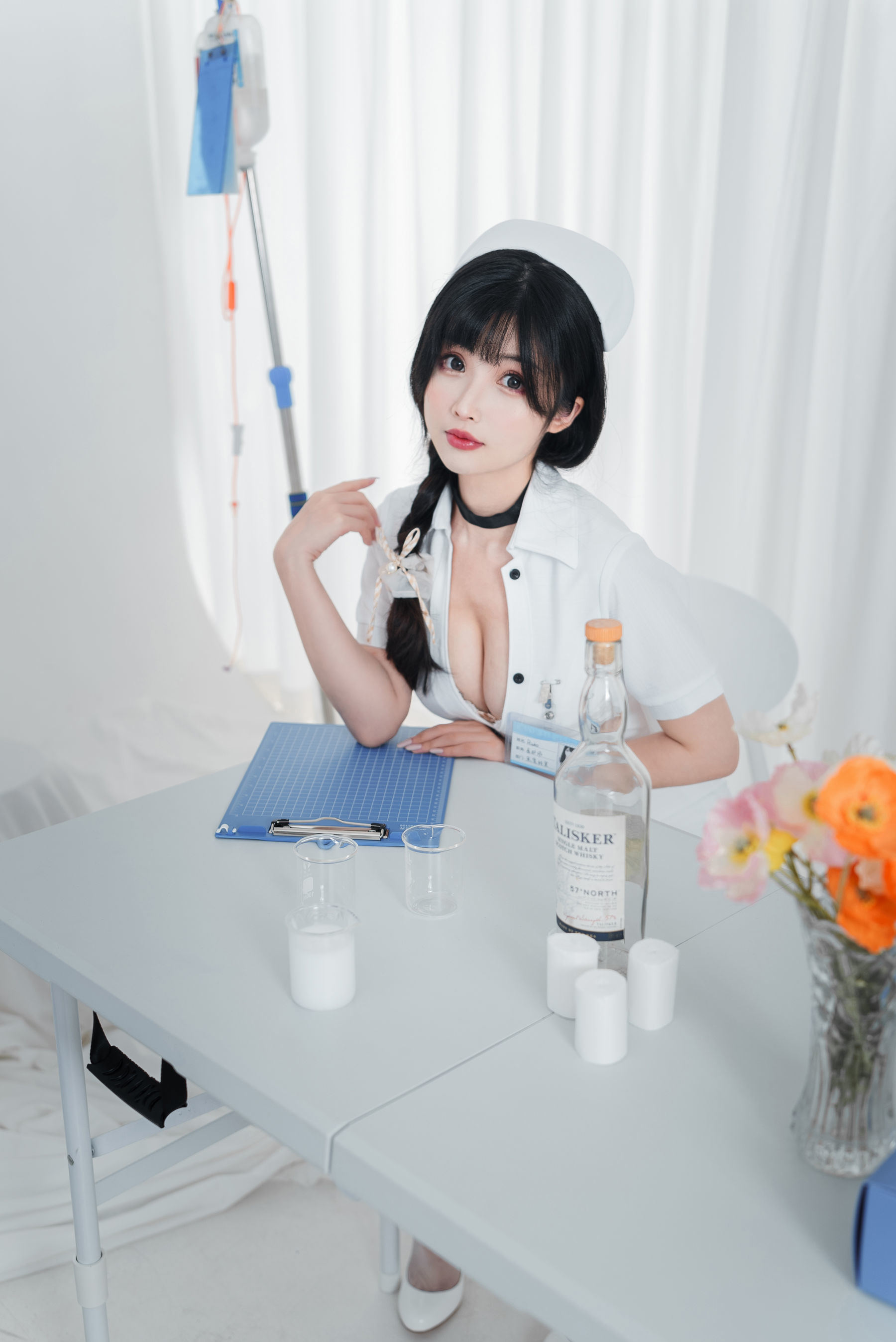 Rioko Liangliangzi『採集室実習ナース』コスプレ写真