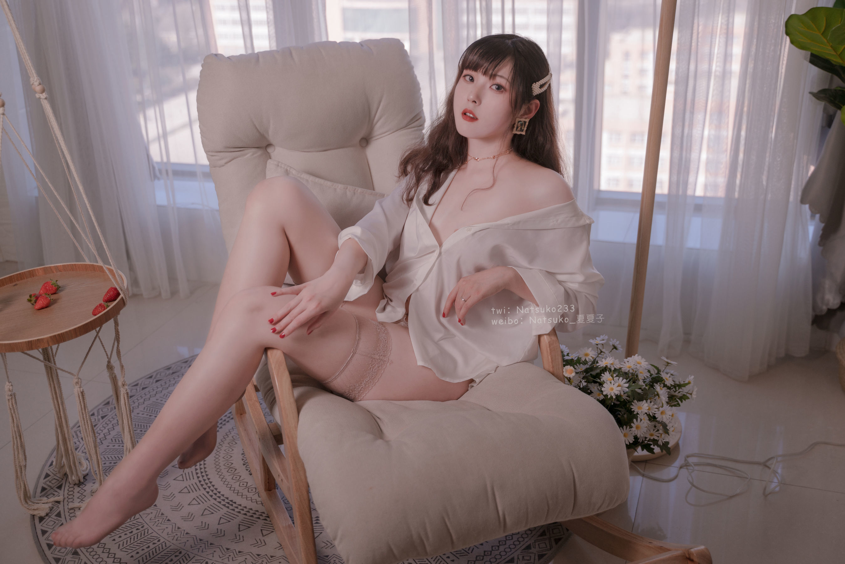 網紅COS] Natsuko夏夏子 - 男友襯衫