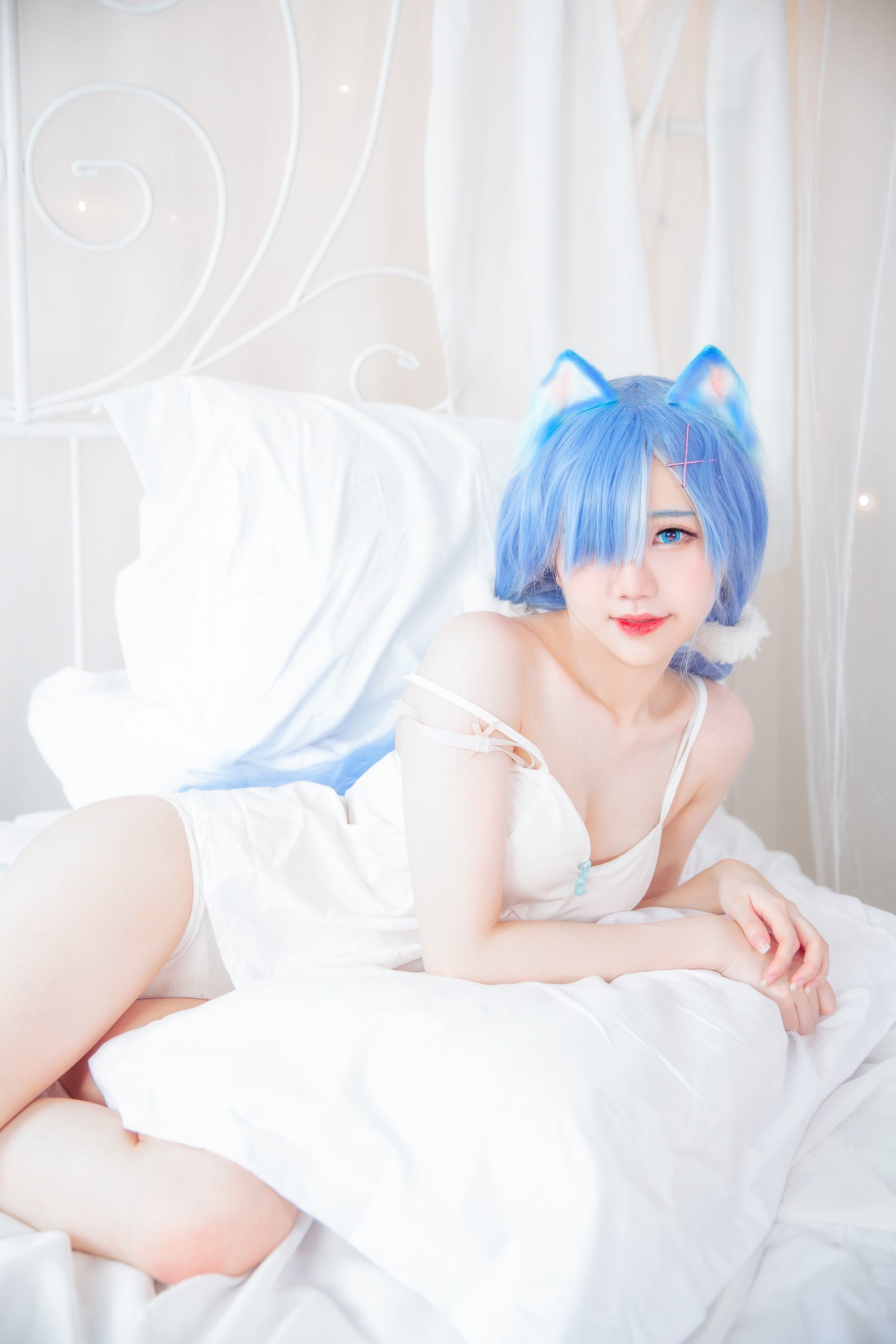 Cosplay Người Mạng] Sally Dorasnow - Rem White Kitty