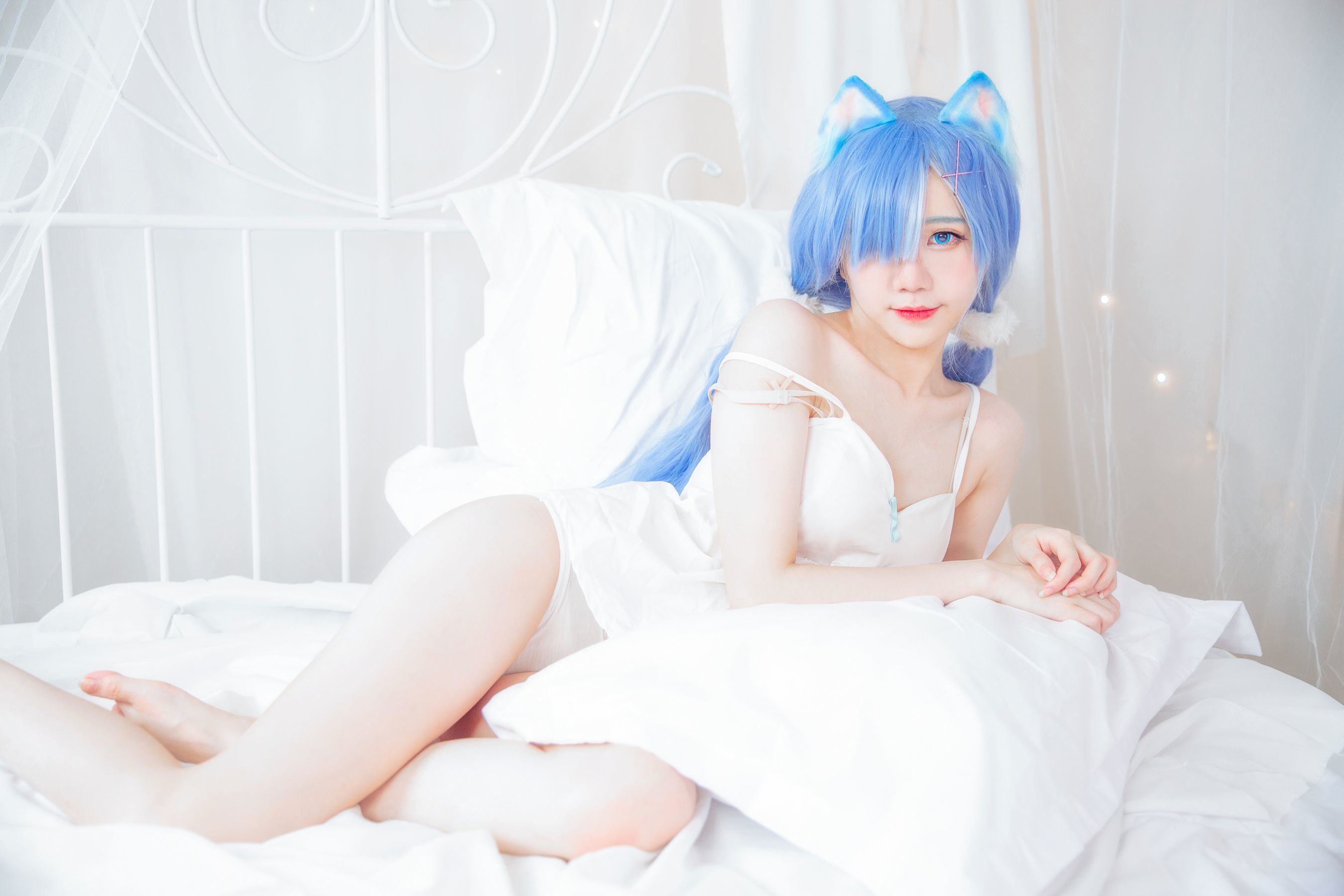 Cosplay Người Mạng] Sally Dorasnow - Rem White Kitty