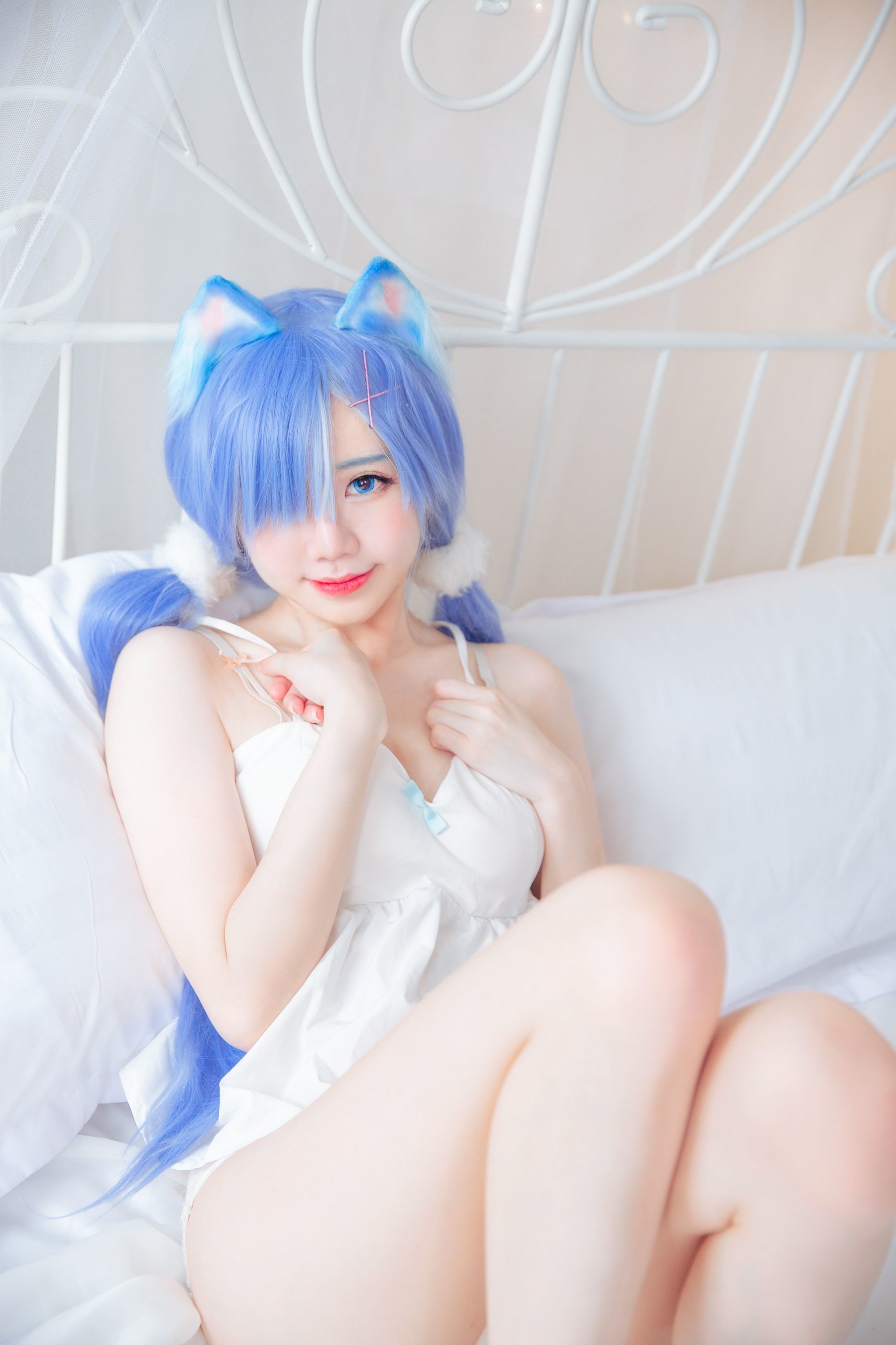Cosplay Người Mạng] Sally Dorasnow - Rem White Kitty