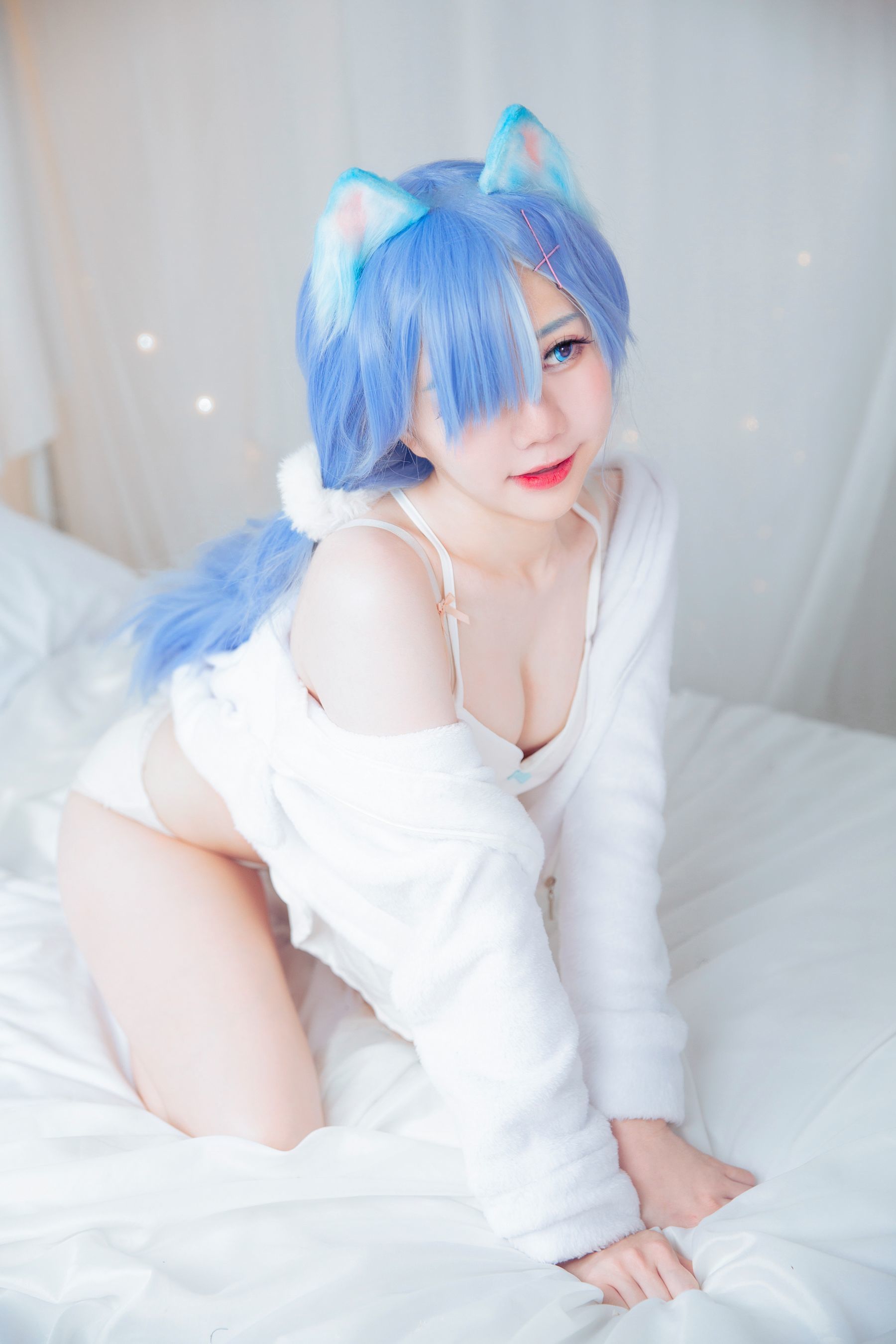 Cosplay Người Mạng] Sally Dorasnow - Rem White Kitty