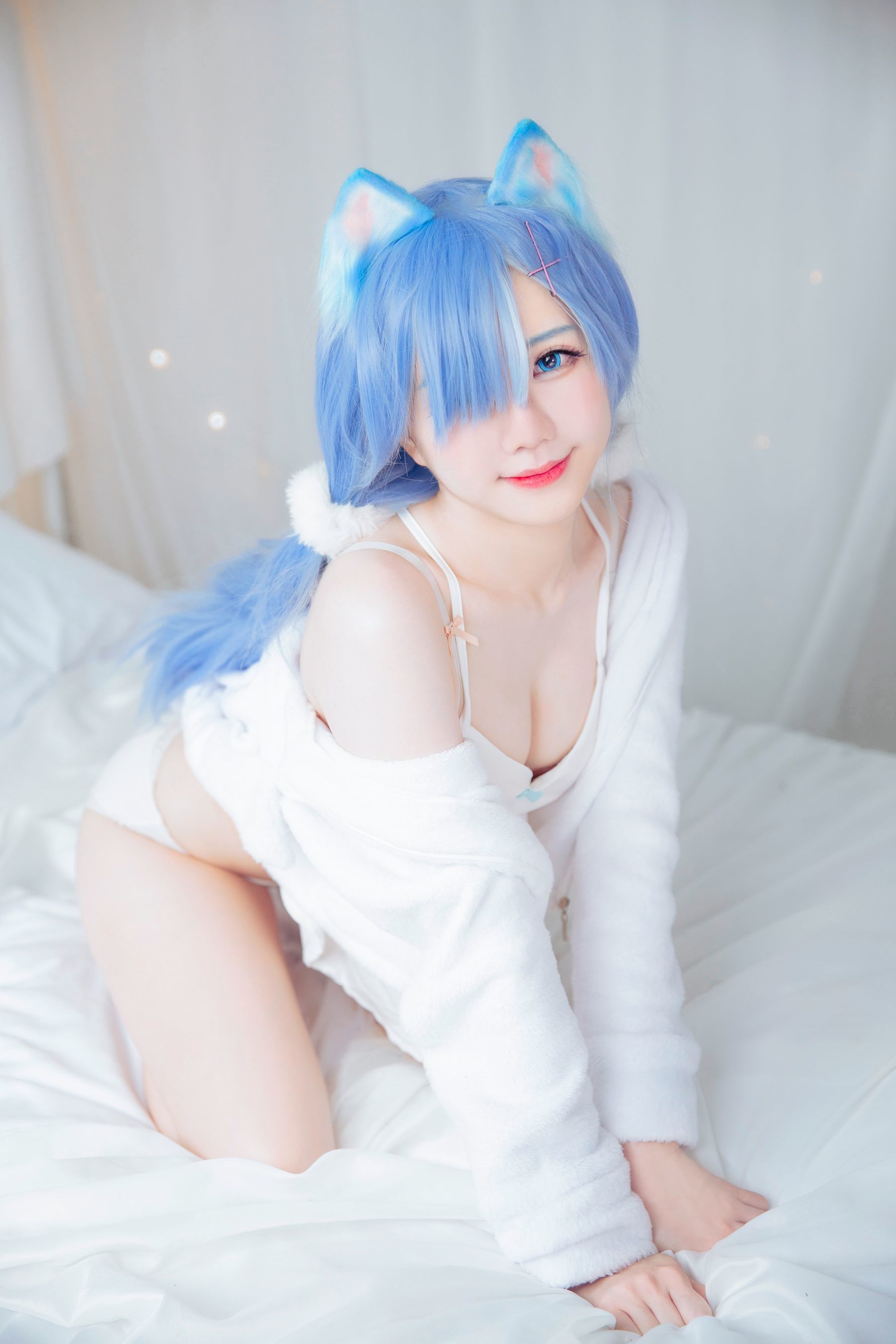 Cosplay Người Mạng] Sally Dorasnow - Rem White Kitty