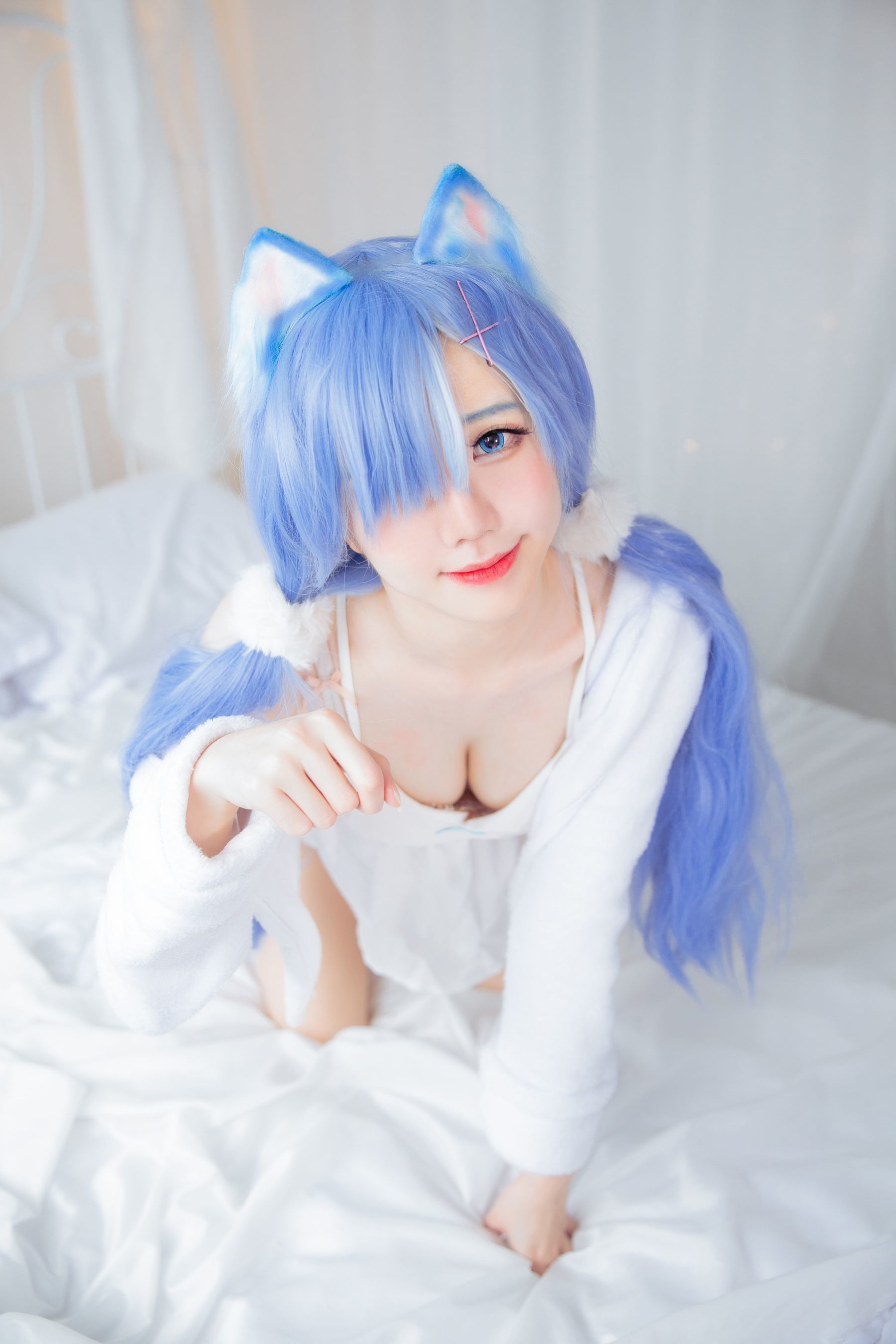 Cosplay Người Mạng] Sally Dorasnow - Rem White Kitty