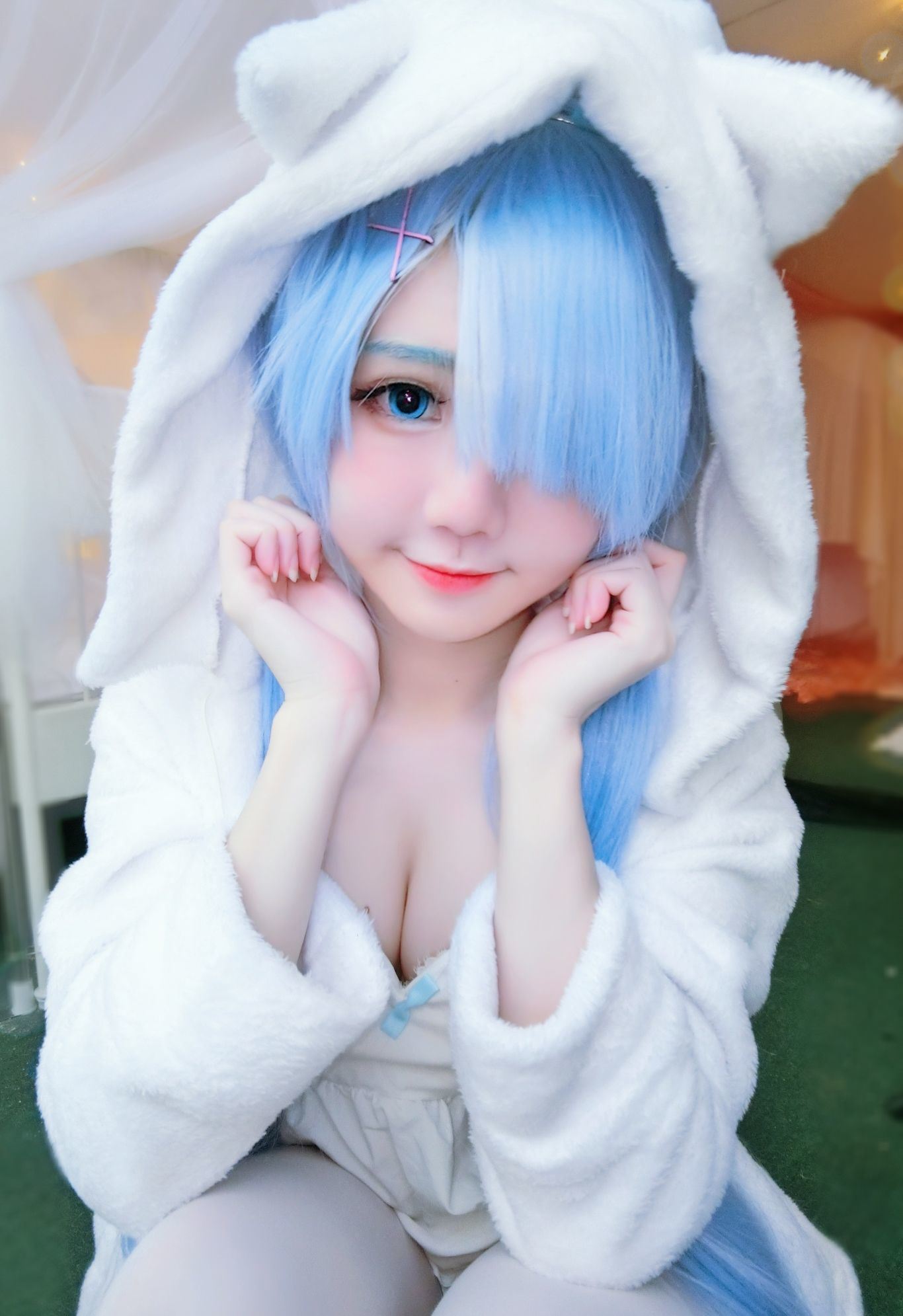 Cosplay Người Mạng] Sally Dorasnow - Rem White Kitty