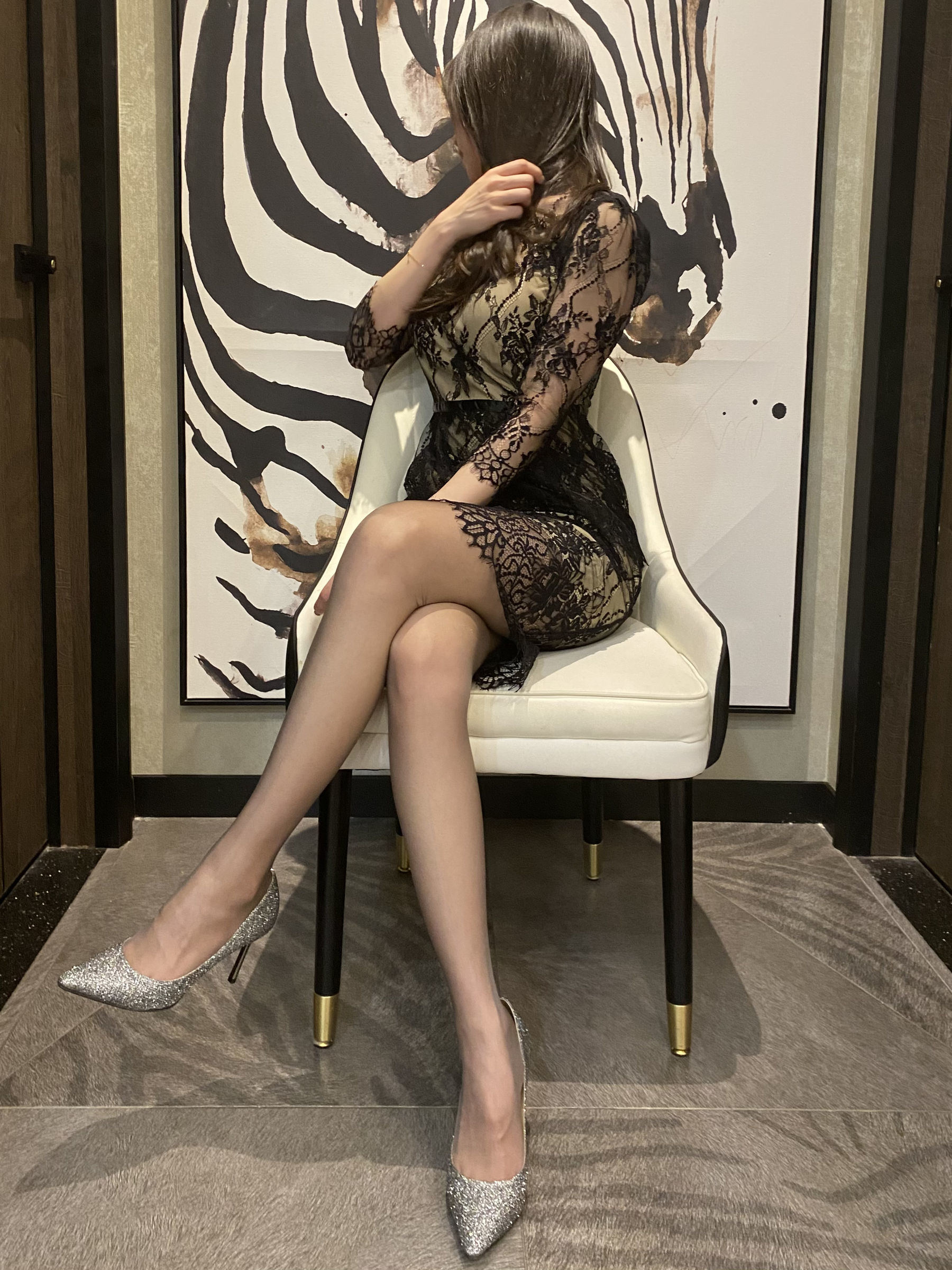Foot Fetish Blogger 麋鹿_Monroe February 9, 2020 Lace Cutout