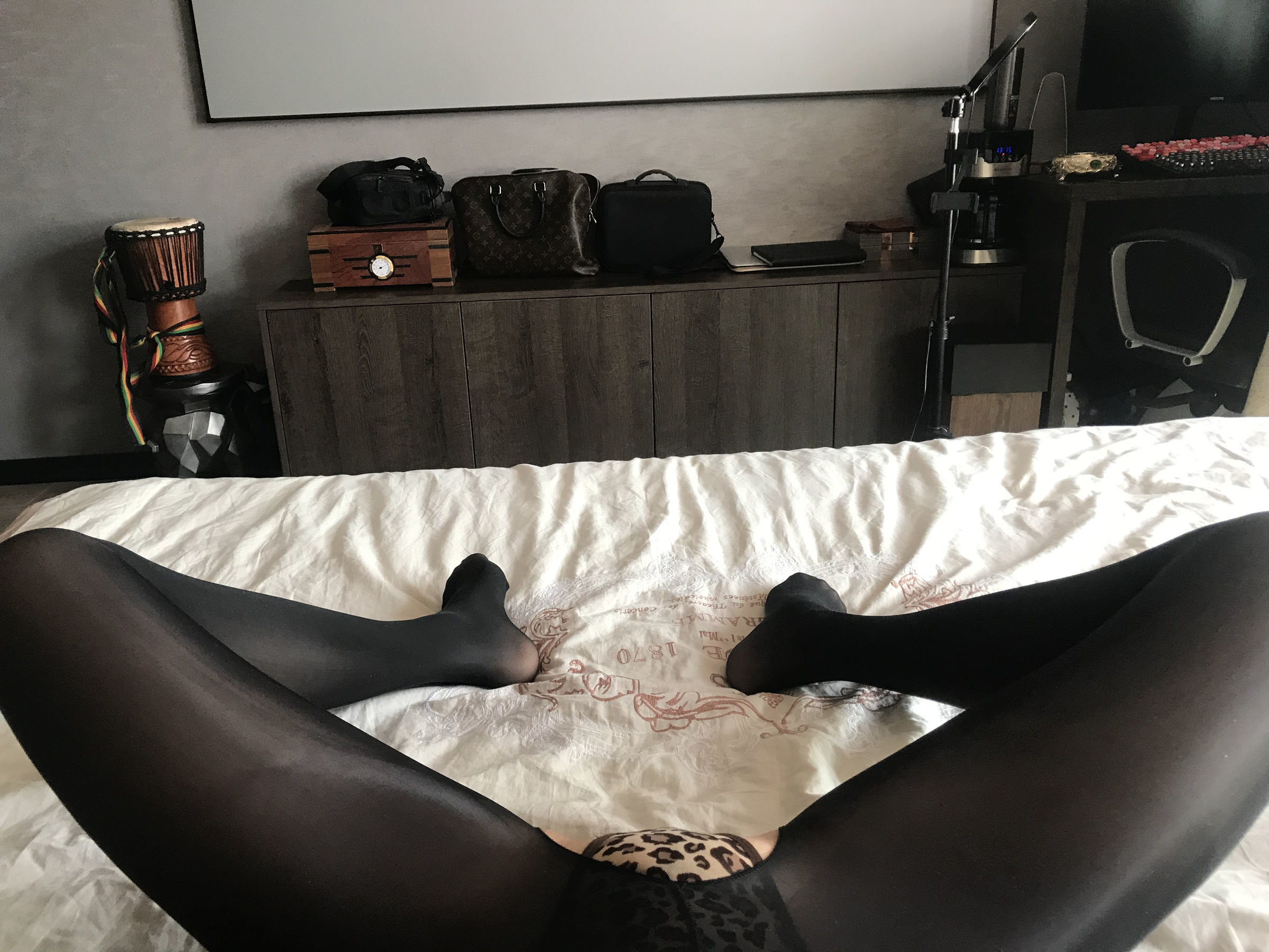 Foot Fetish Blogger 麋鹿_Monroe March 14, 2020 Leopard Print Underwear