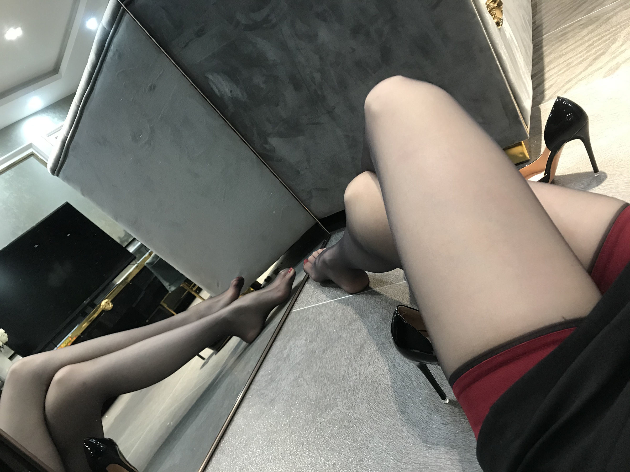 絲足ブロガー ビイロク_Monroe 2020.04.02 黒色絲情