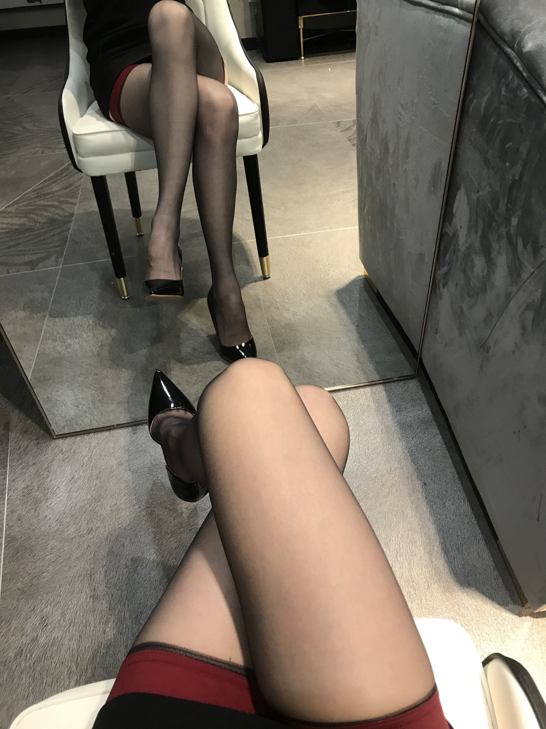 絲足ブロガー ビイロク_Monroe 2020.04.02 黒色絲情