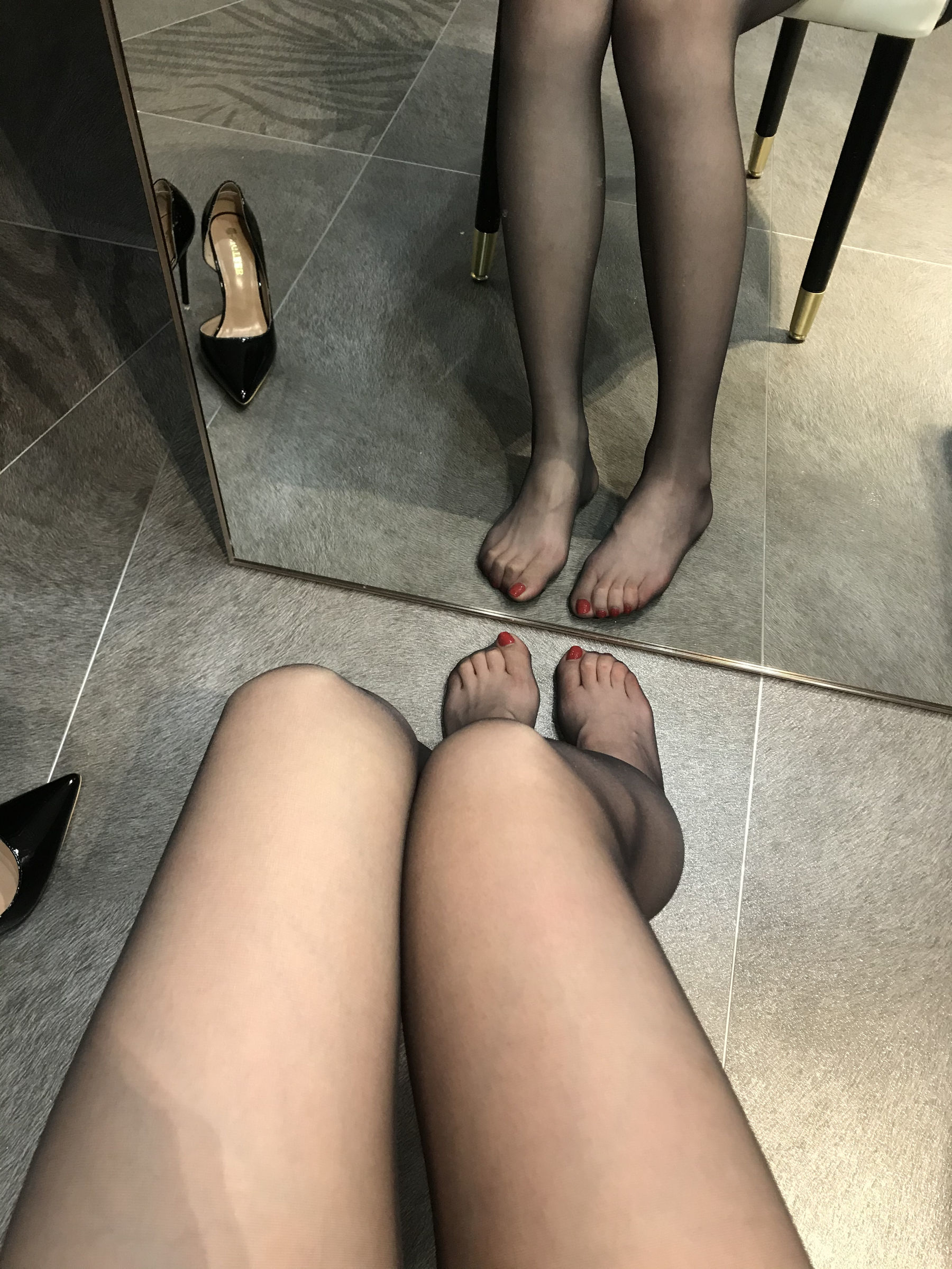 絲足ブロガー ビイロク_Monroe 2020.04.02 黒色絲情
