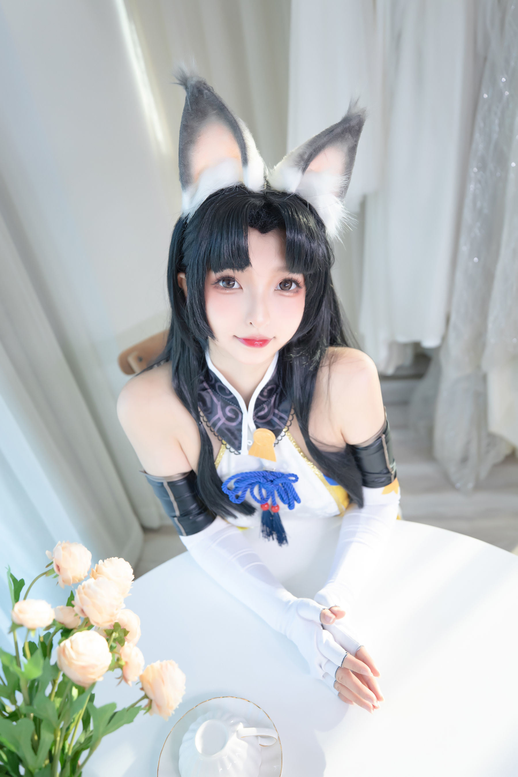 Cosplay Ngôi Sao Mạng]  belle ta Kagura Ban Mafuyu Hắc Tơ Hutao