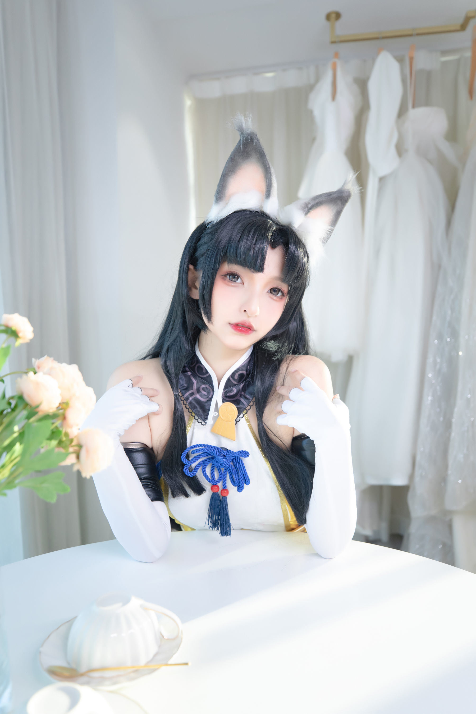 Cosplay Ngôi Sao Mạng]  belle ta Kagura Ban Mafuyu Hắc Tơ Hutao