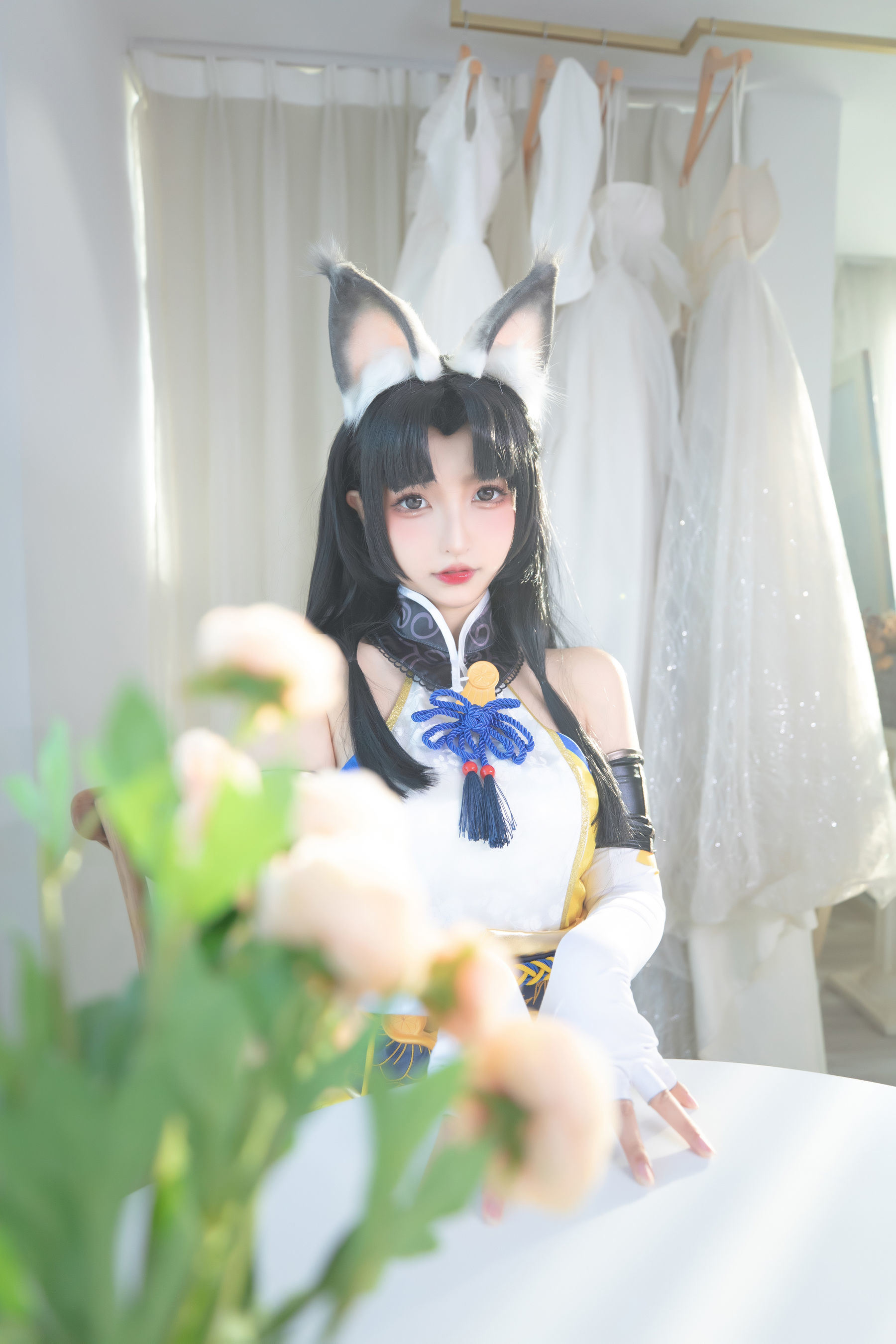 Cosplay Ngôi Sao Mạng]  belle ta Kagura Ban Mafuyu Hắc Tơ Hutao