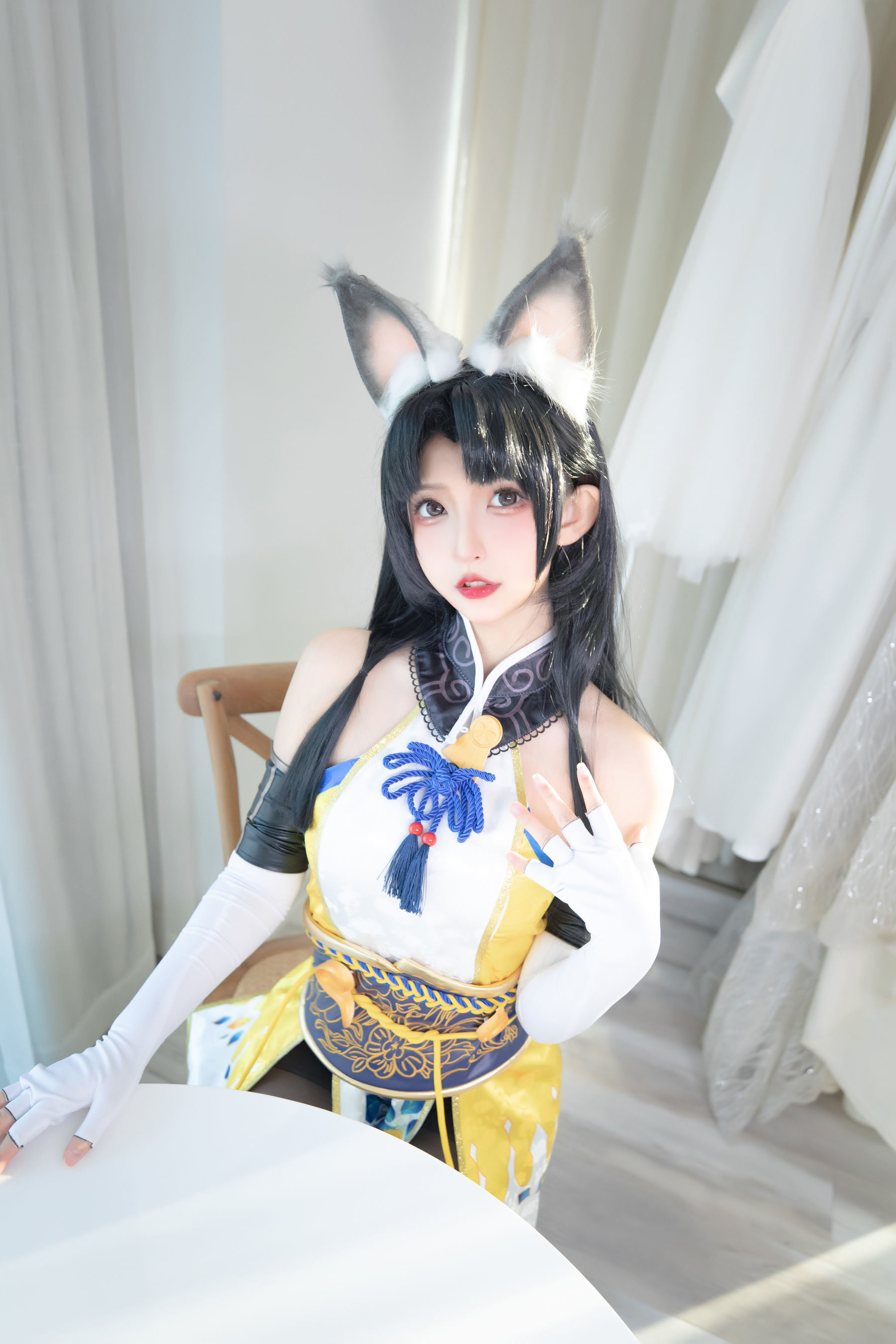 Cosplay Ngôi Sao Mạng]  belle ta Kagura Ban Mafuyu Hắc Tơ Hutao