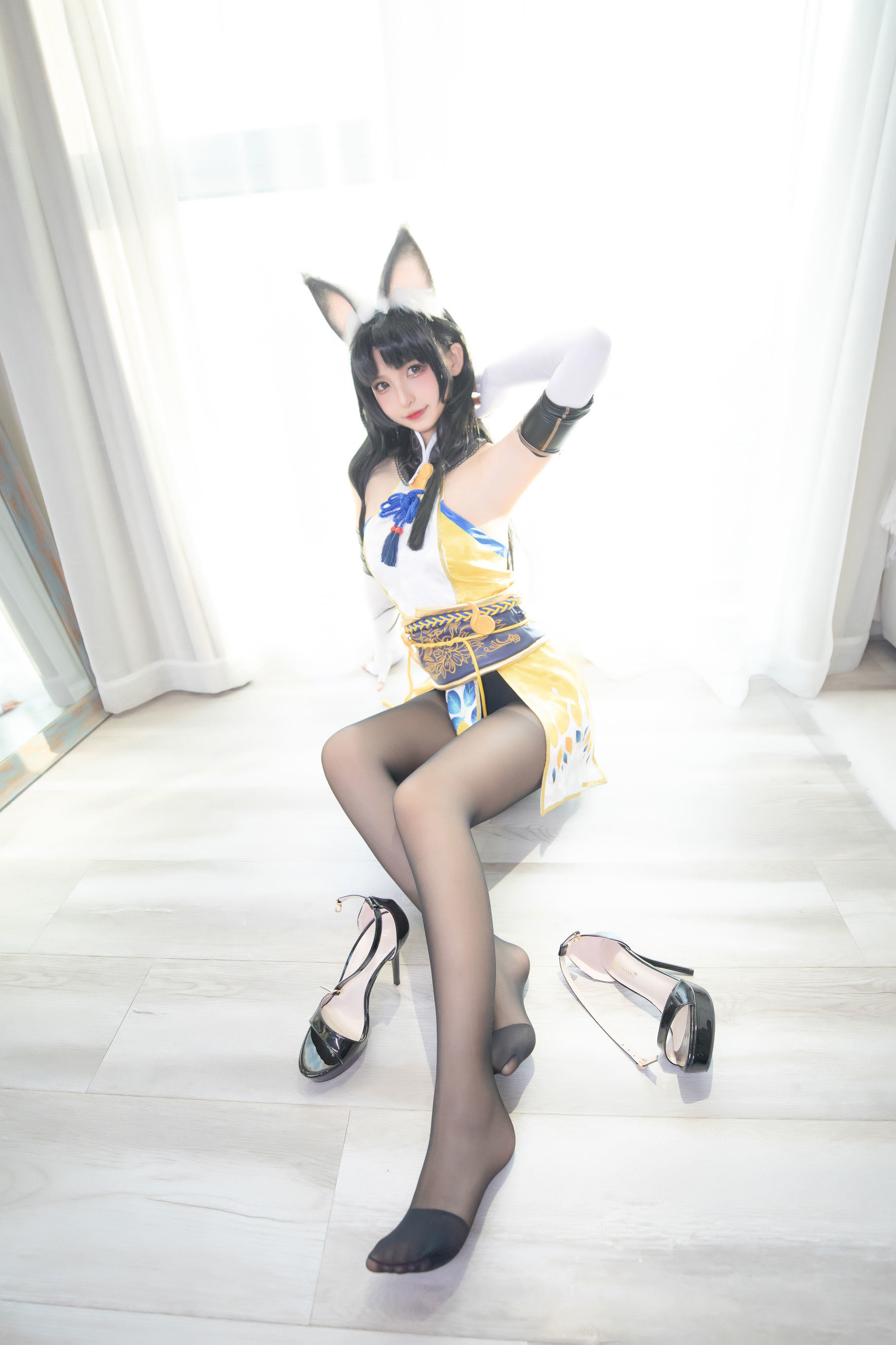Cosplay Ngôi Sao Mạng]  belle ta Kagura Ban Mafuyu Hắc Tơ Hutao