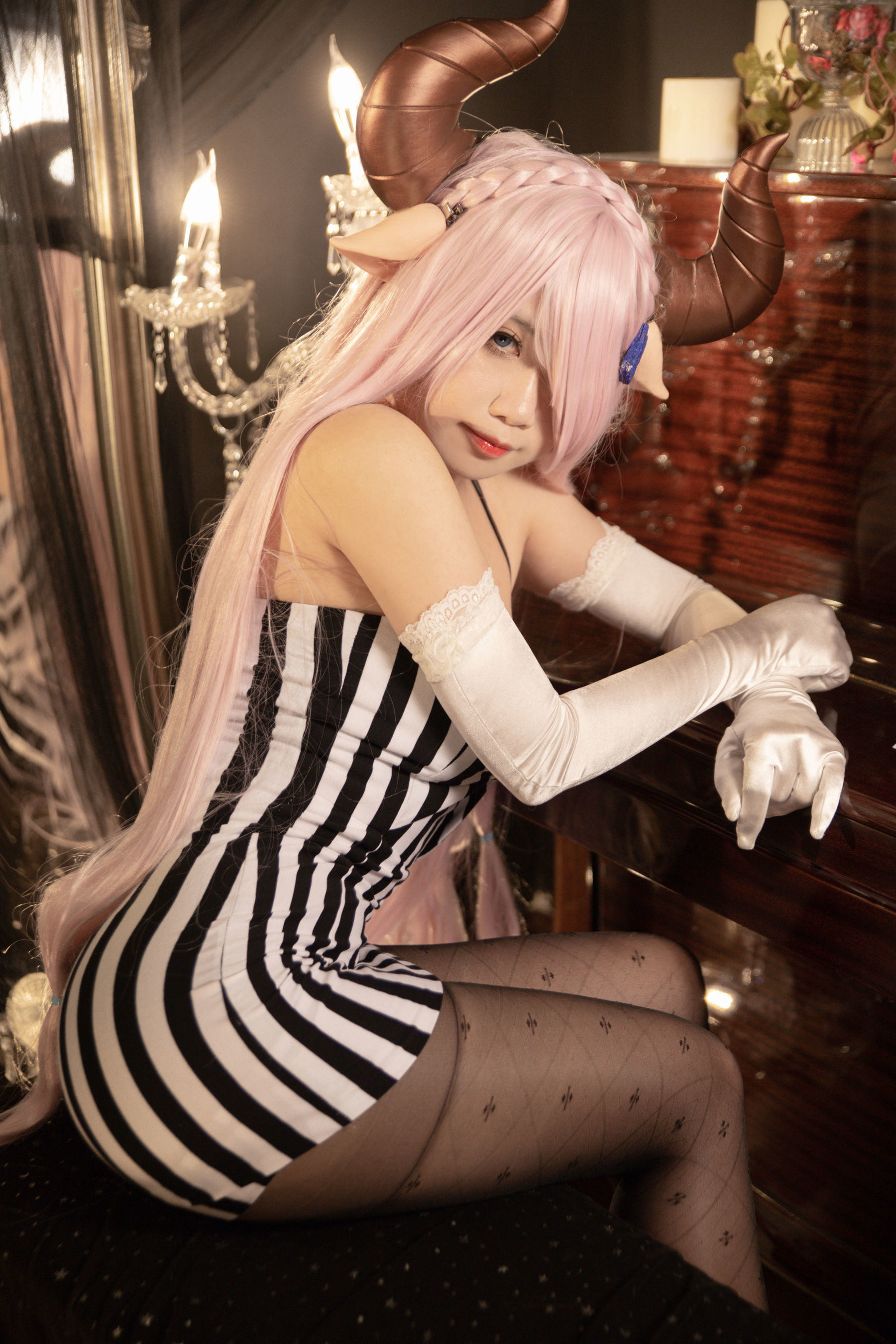 Internet Celebrity COS] Sadako Peach - Naru Mea Formal Dress