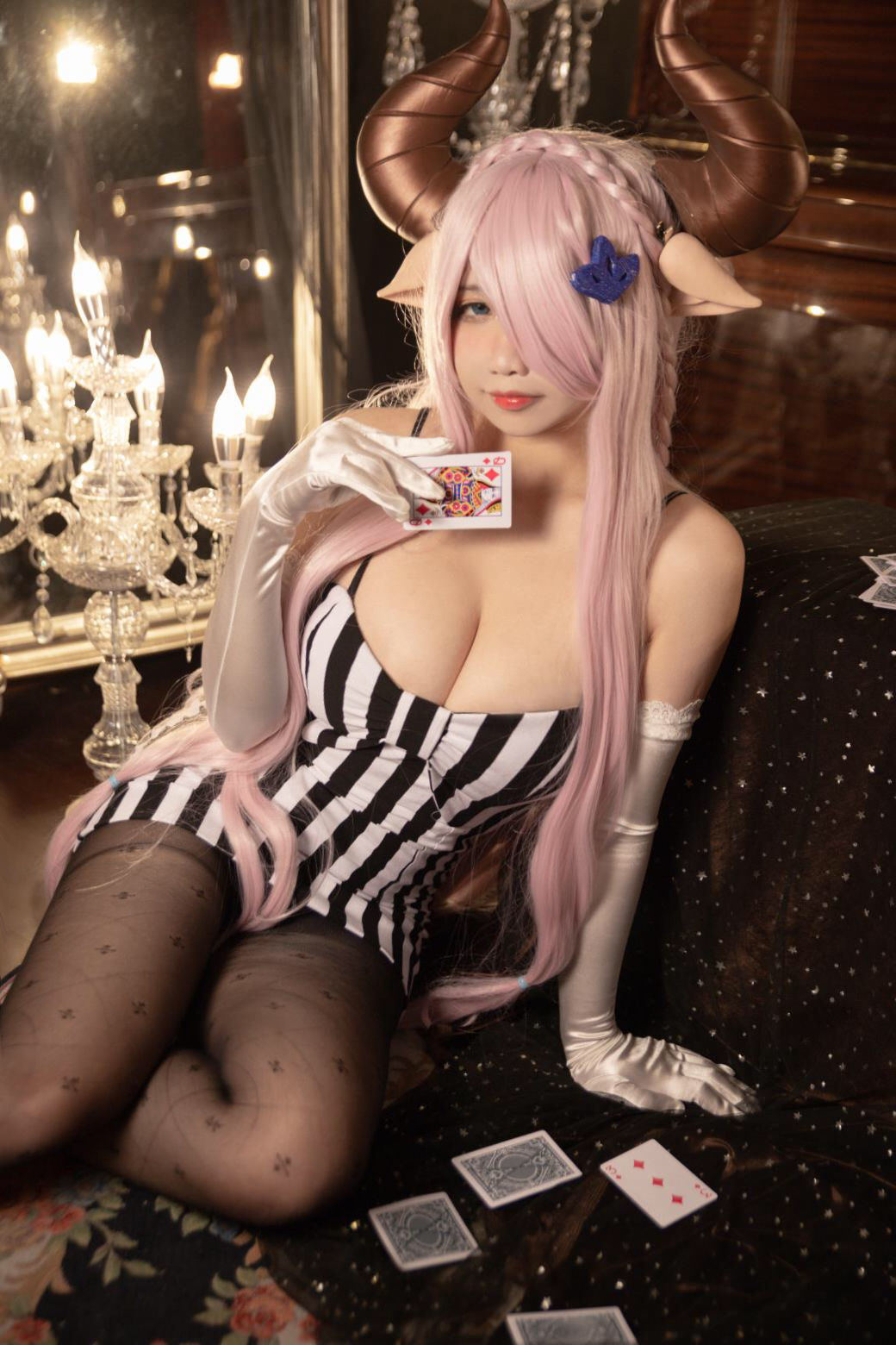 Internet Celebrity COS] Sadako Peach - Naru Mea Formal Dress