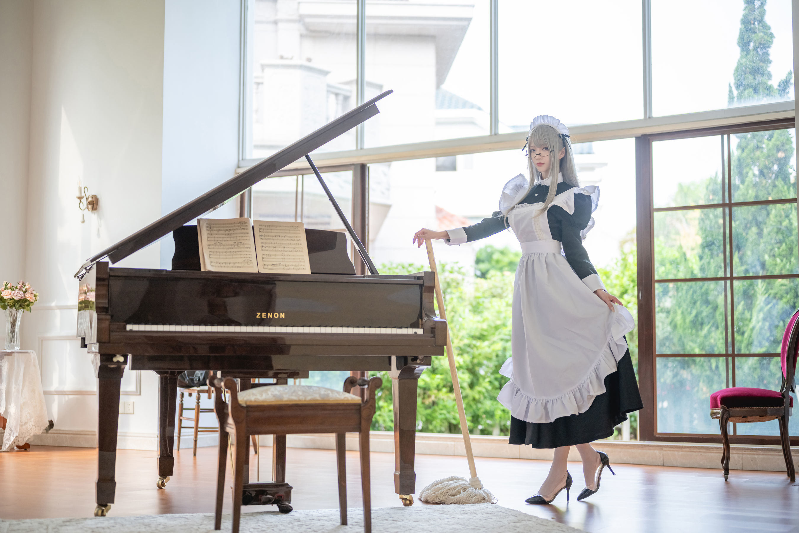 ネット有名人COS] 長い脚のコスプレイヤーアオアオシジェイエス - 職業恋愛