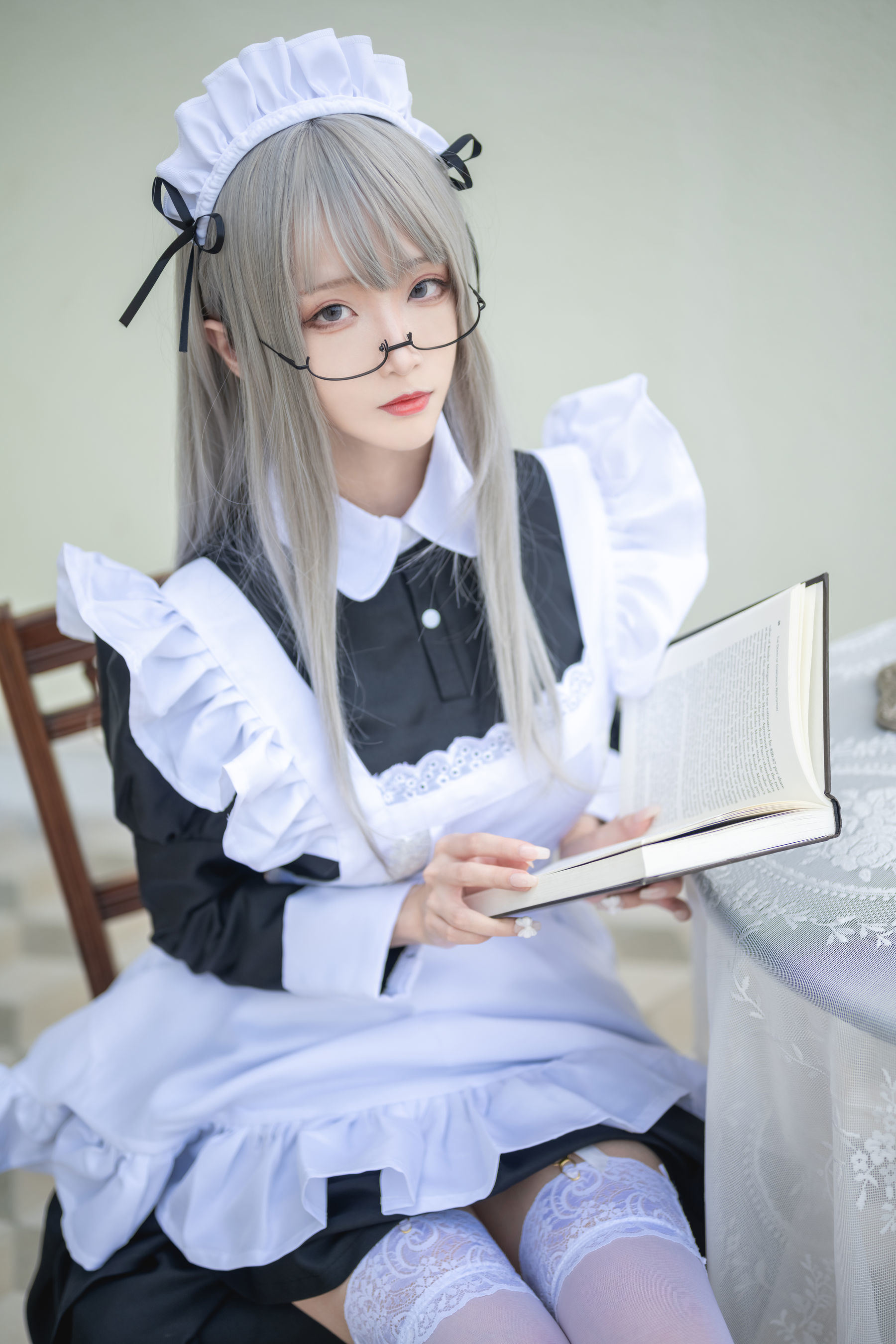 ネット有名人COS] 長い脚のコスプレイヤーアオアオシジェイエス - 職業恋愛