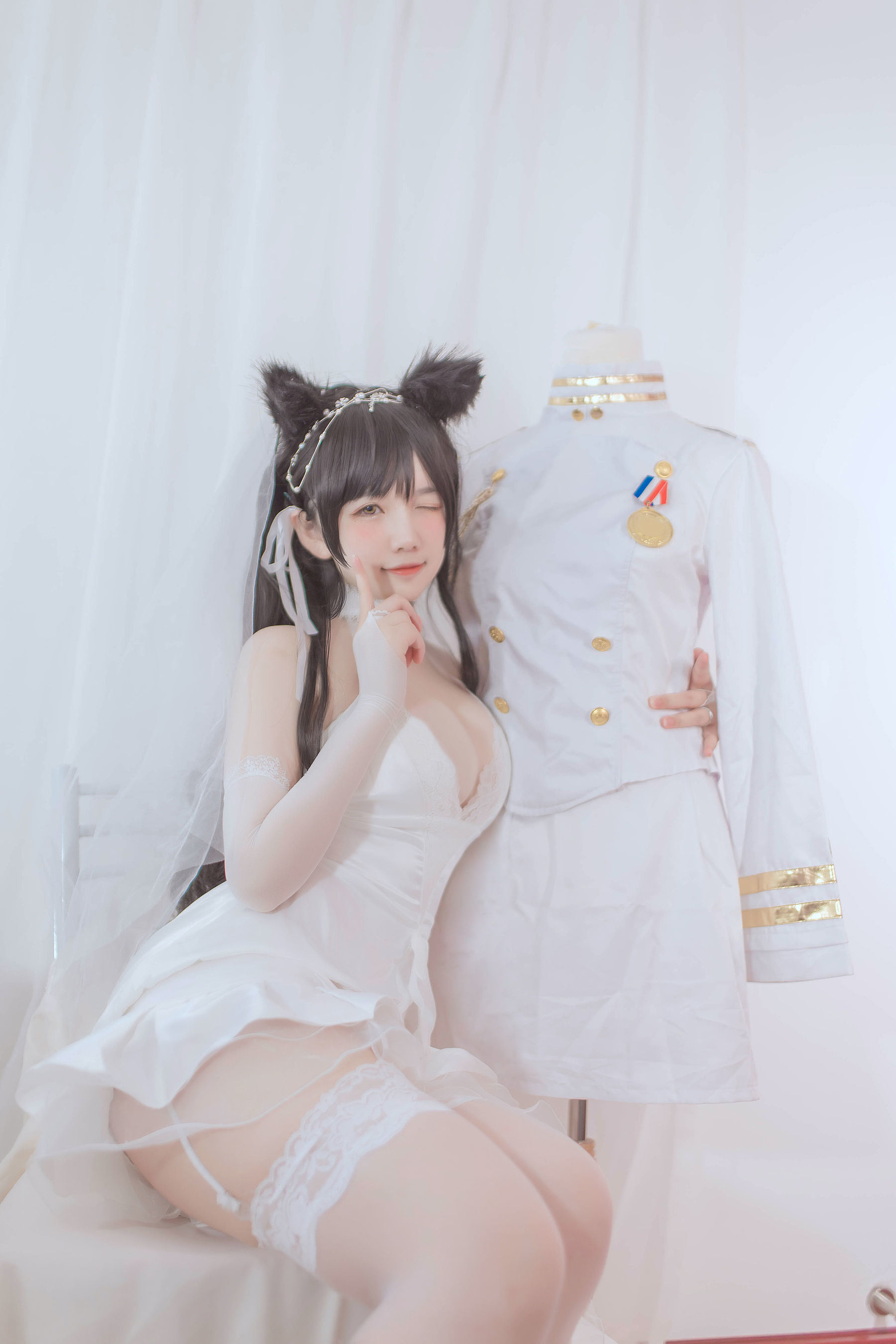 Internet Celebrity COS] A Ban is Very Happy Today - Ai Dang Wedding Dress
