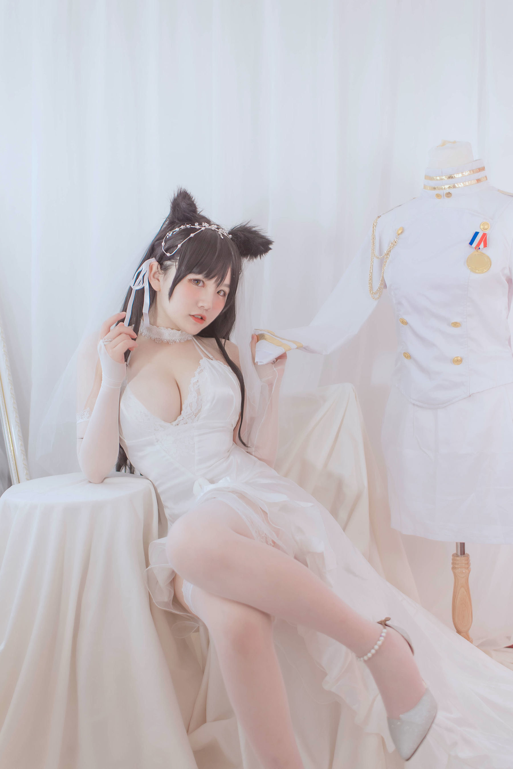 Internet Celebrity COS] A Ban is Very Happy Today - Ai Dang Wedding Dress