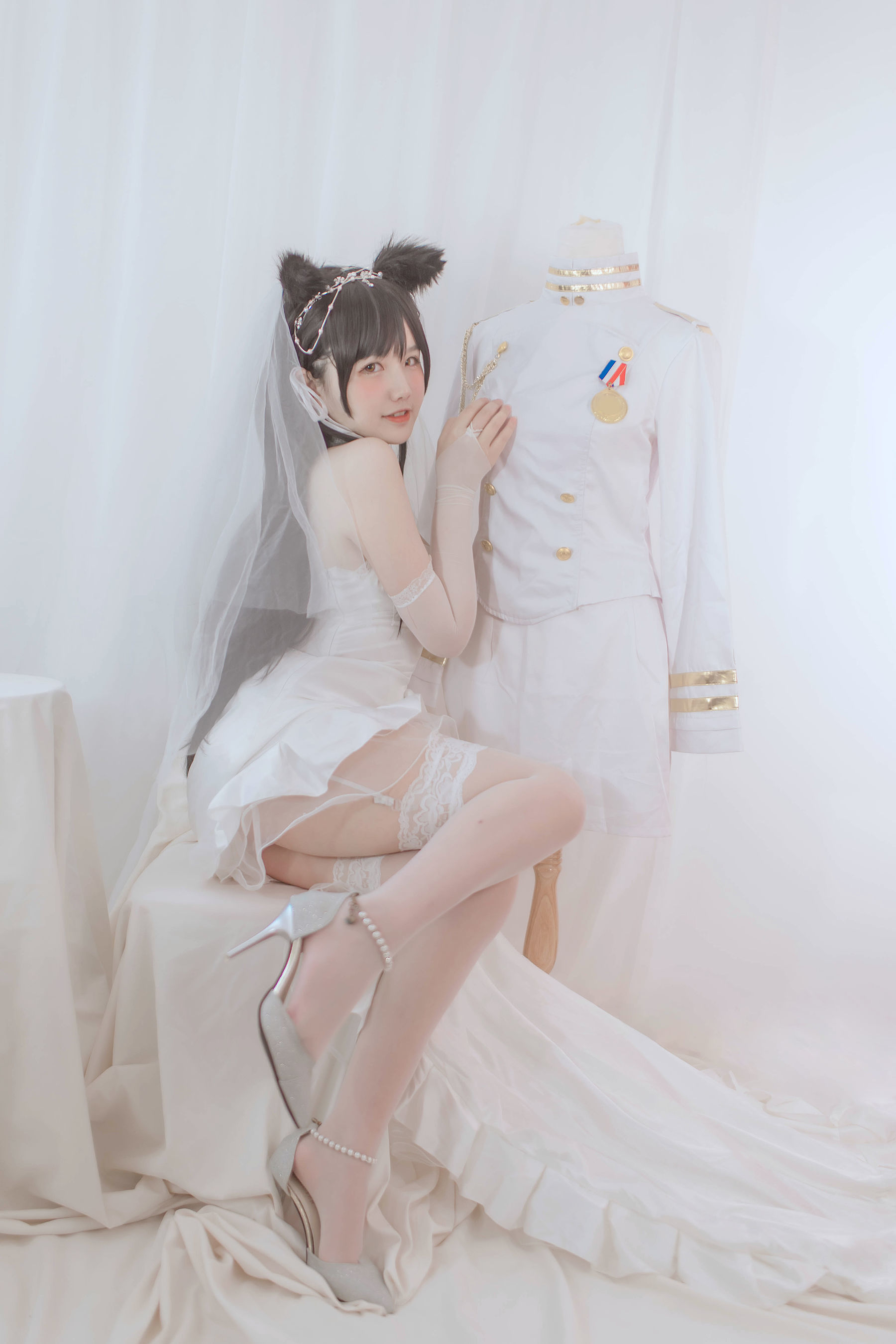 Internet Celebrity COS] A Ban is Very Happy Today - Ai Dang Wedding Dress
