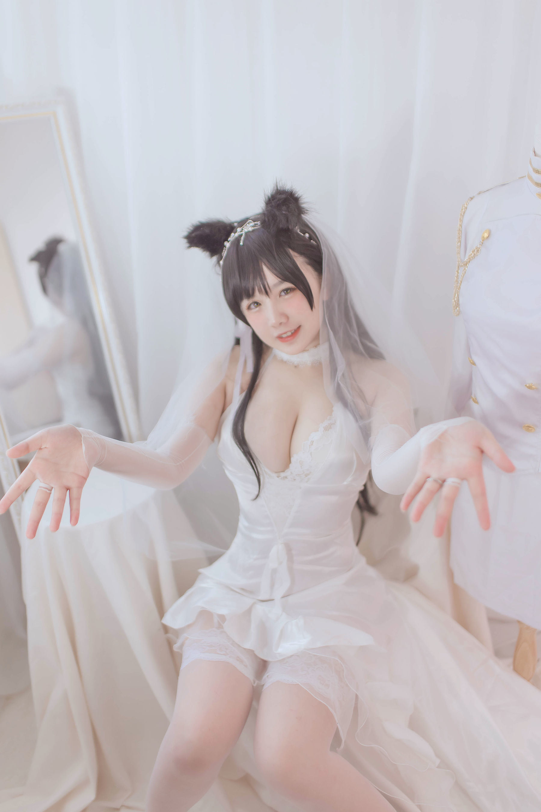 Internet Celebrity COS] A Ban is Very Happy Today - Ai Dang Wedding Dress