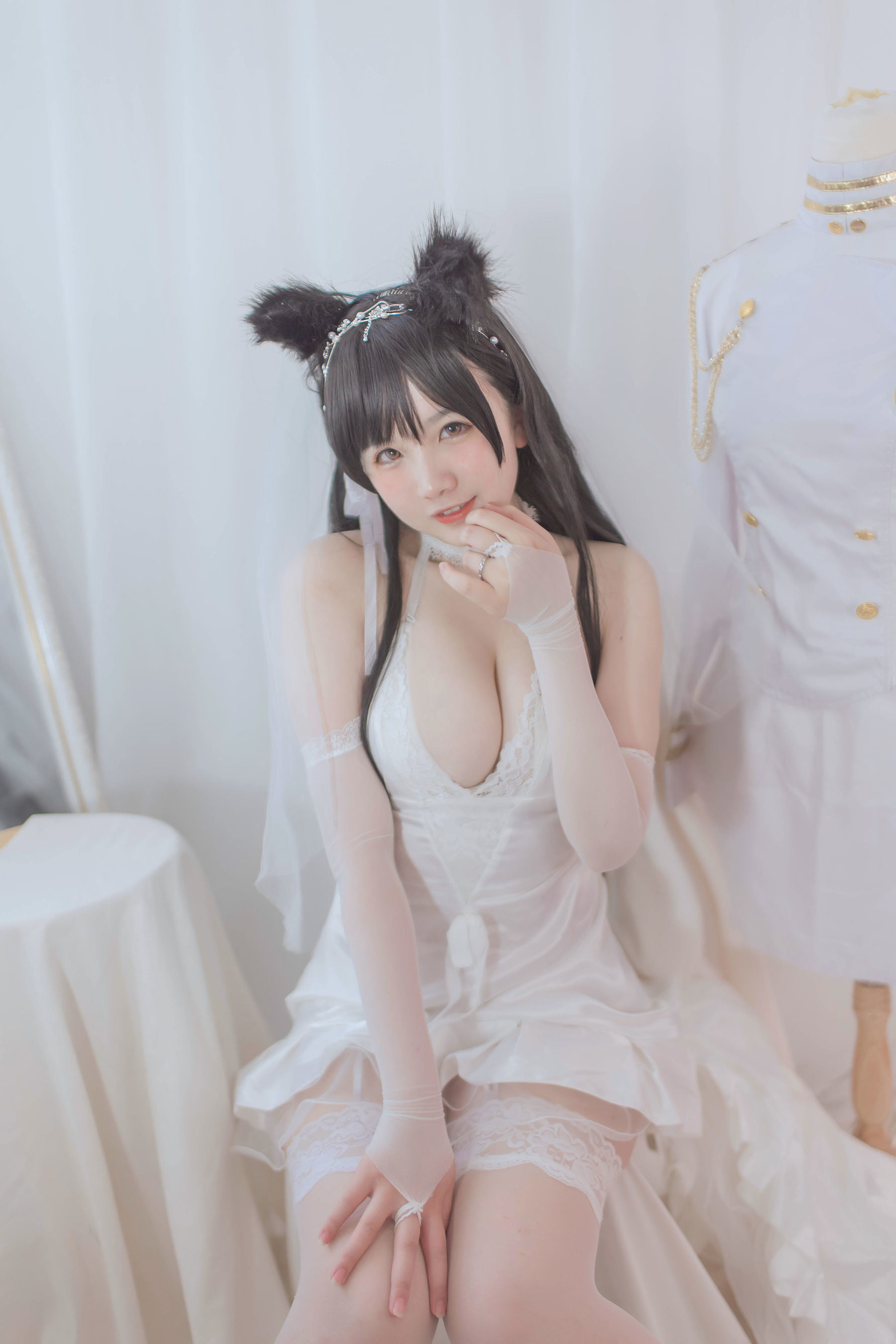 Internet Celebrity COS] A Ban is Very Happy Today - Ai Dang Wedding Dress