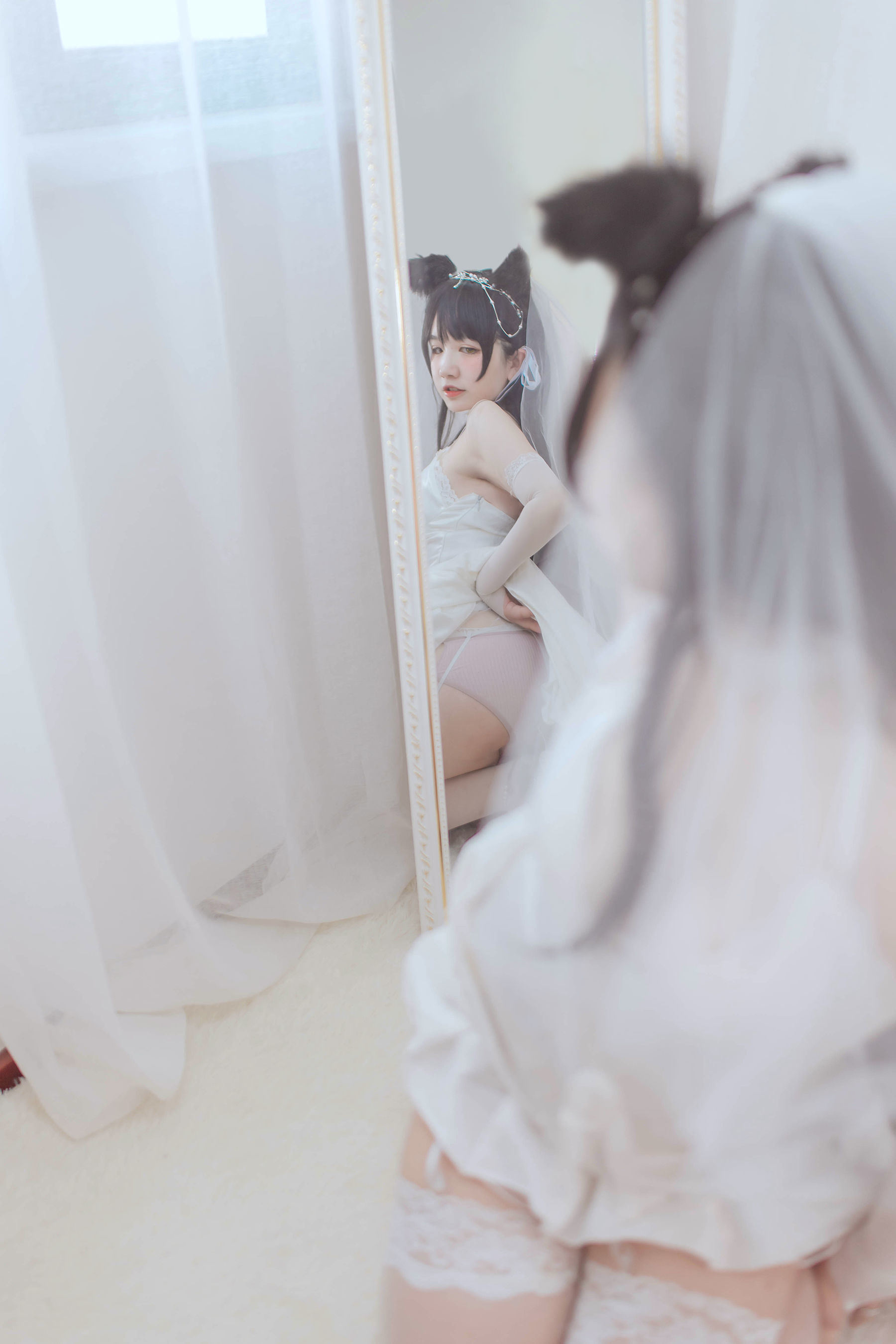 Cosplay Ngôi Sao Mạng] A Ban Hôm Nay Rất Vui Vẻ - Atago Váy Cưới