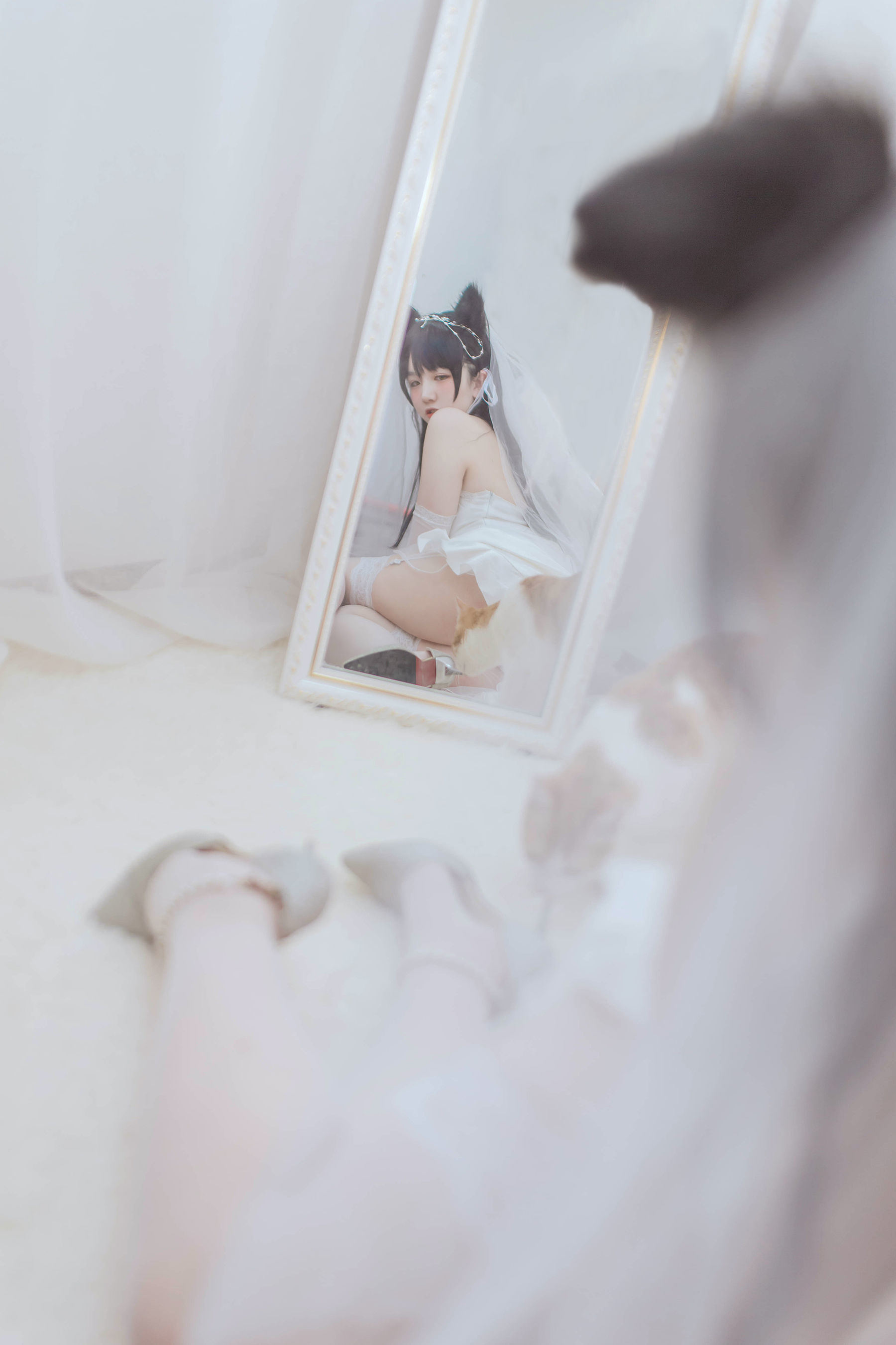 Cosplay Ngôi Sao Mạng] A Ban Hôm Nay Rất Vui Vẻ - Atago Váy Cưới