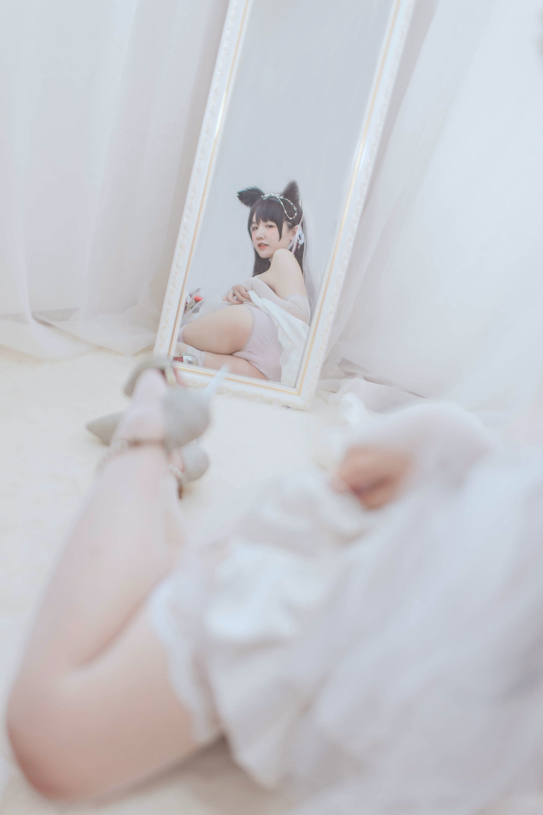 Cosplay Ngôi Sao Mạng] A Ban Hôm Nay Rất Vui Vẻ - Atago Váy Cưới