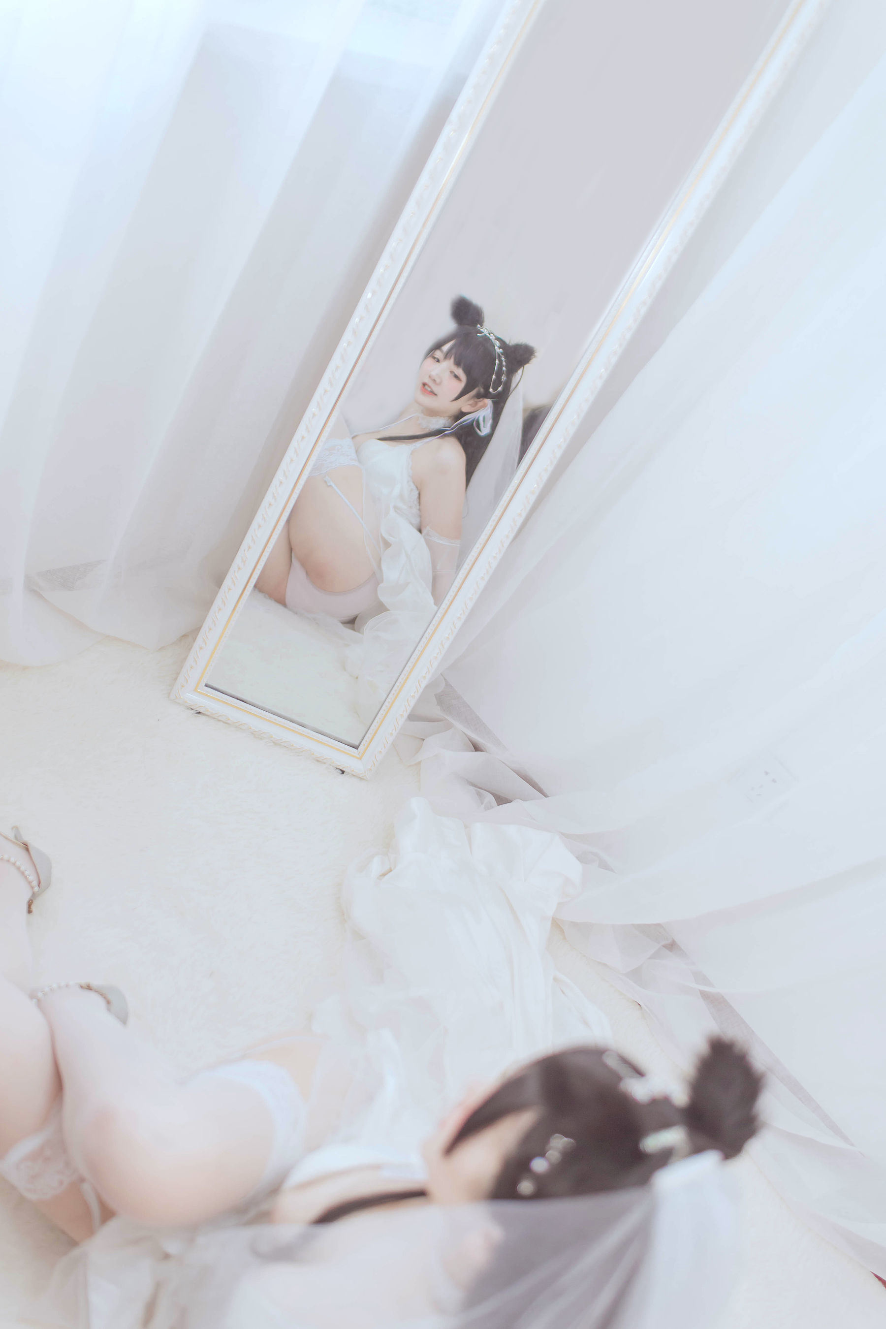 Cosplay Ngôi Sao Mạng] A Ban Hôm Nay Rất Vui Vẻ - Atago Váy Cưới