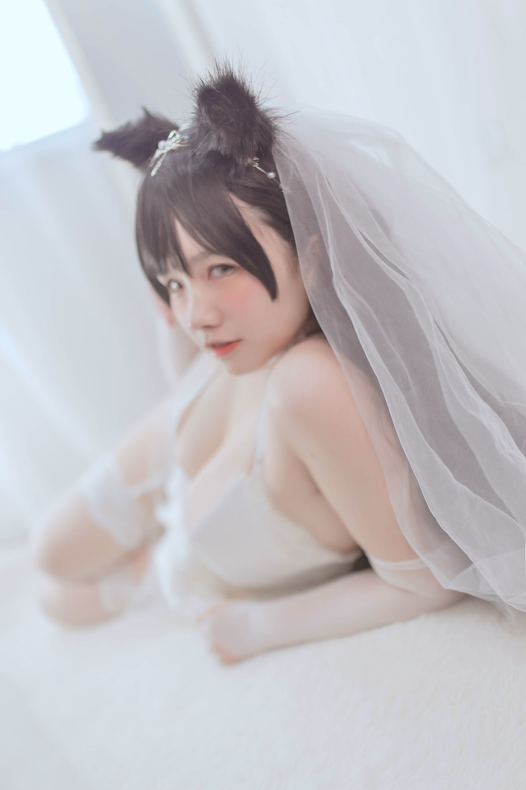 Cosplay Ngôi Sao Mạng] A Ban Hôm Nay Rất Vui Vẻ - Atago Váy Cưới