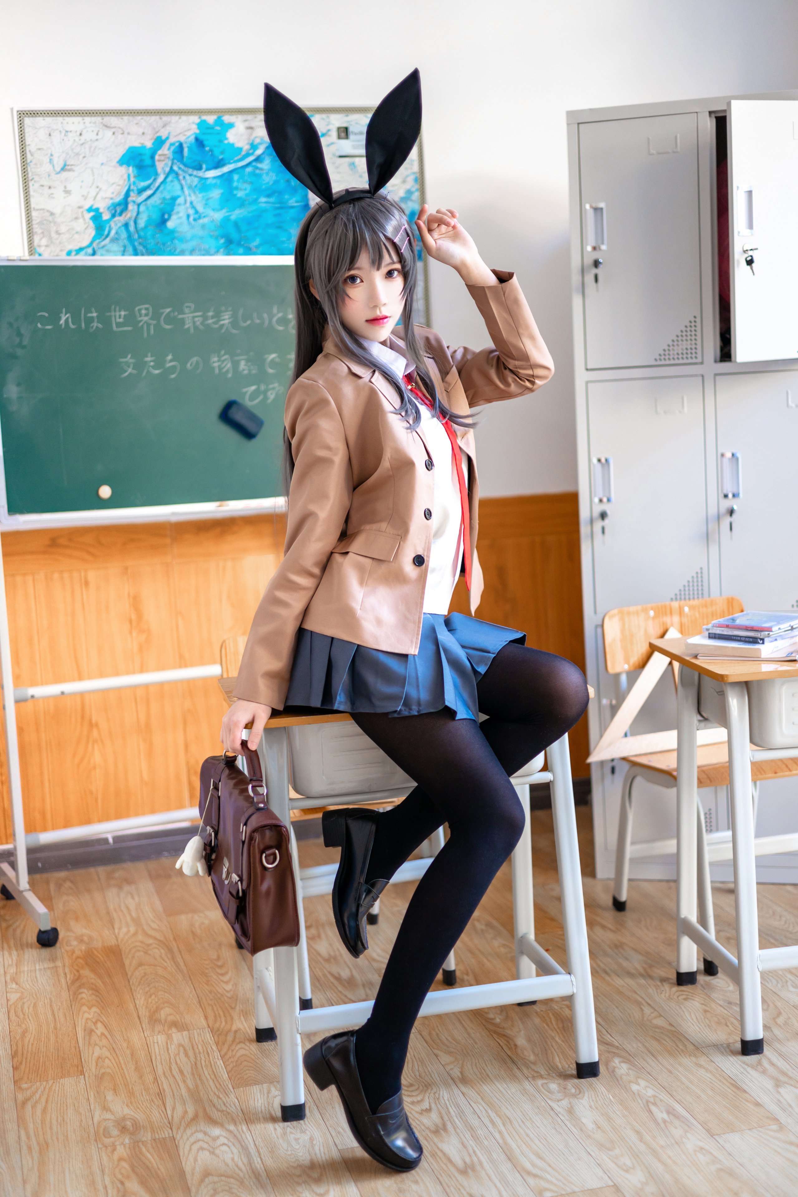 胡特爾櫻桃喵 - 麻衣學姐制服