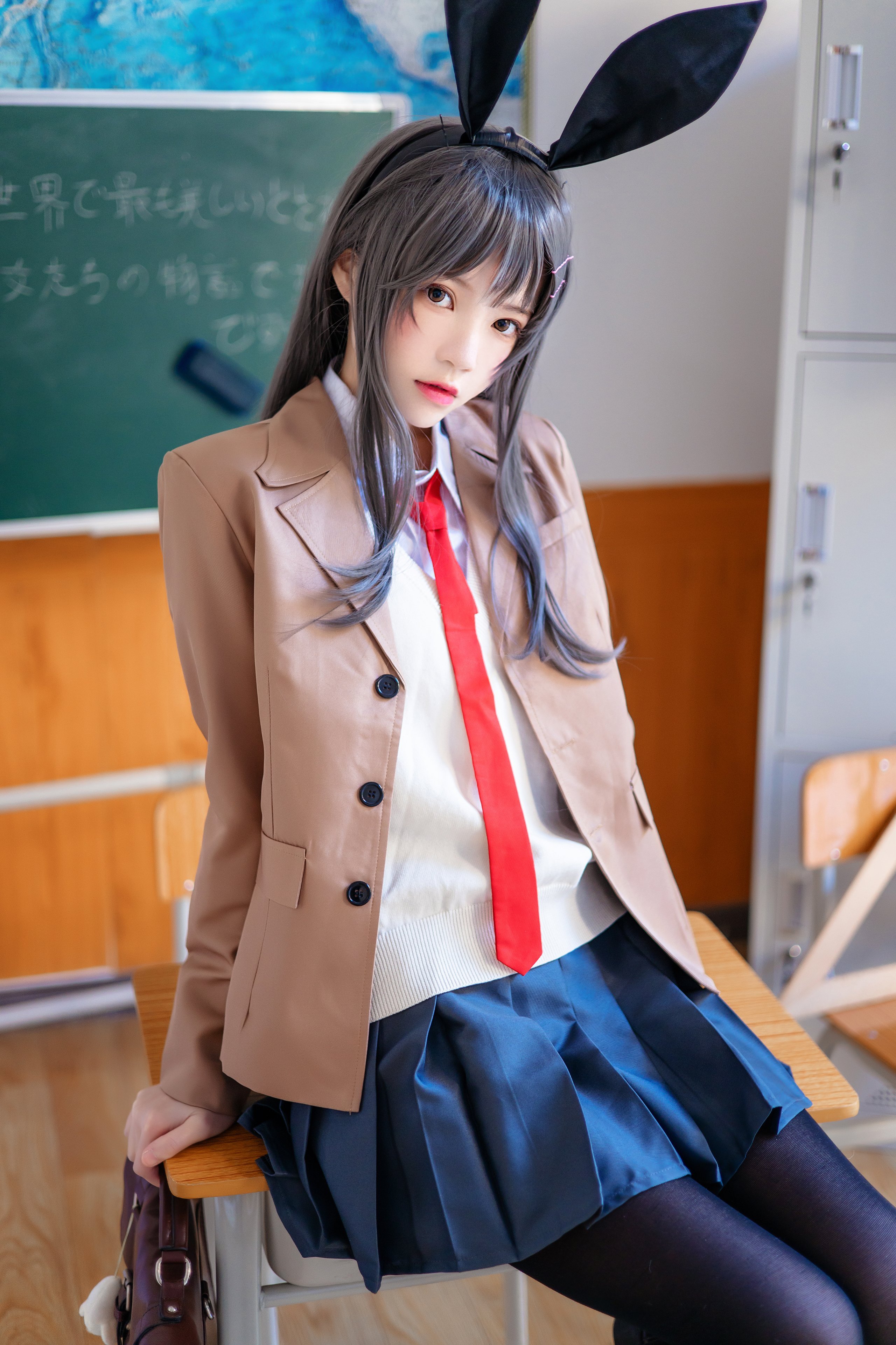 胡特爾櫻桃喵 - 麻衣學姐制服