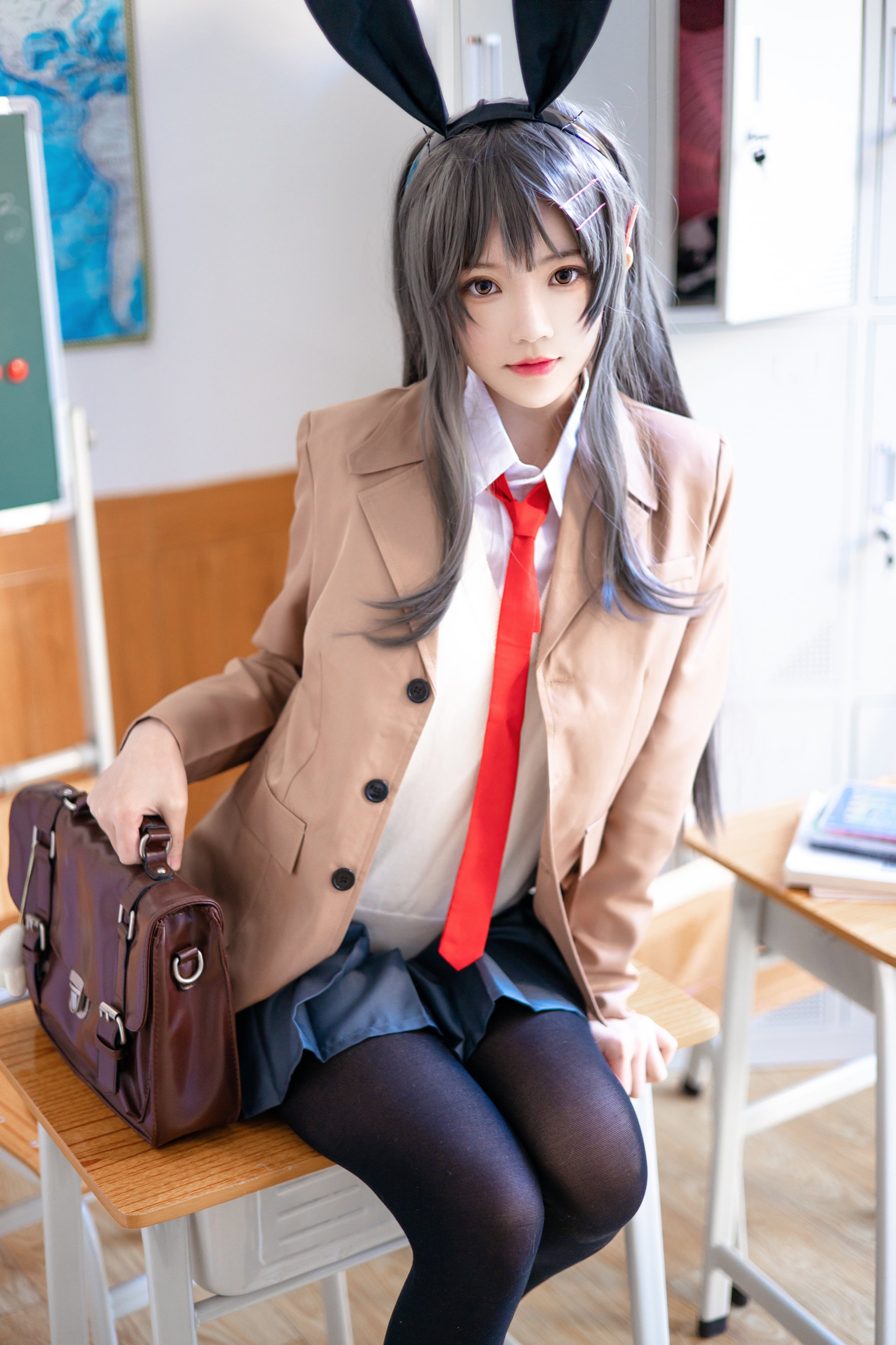 胡特爾櫻桃喵 - 麻衣學姐制服