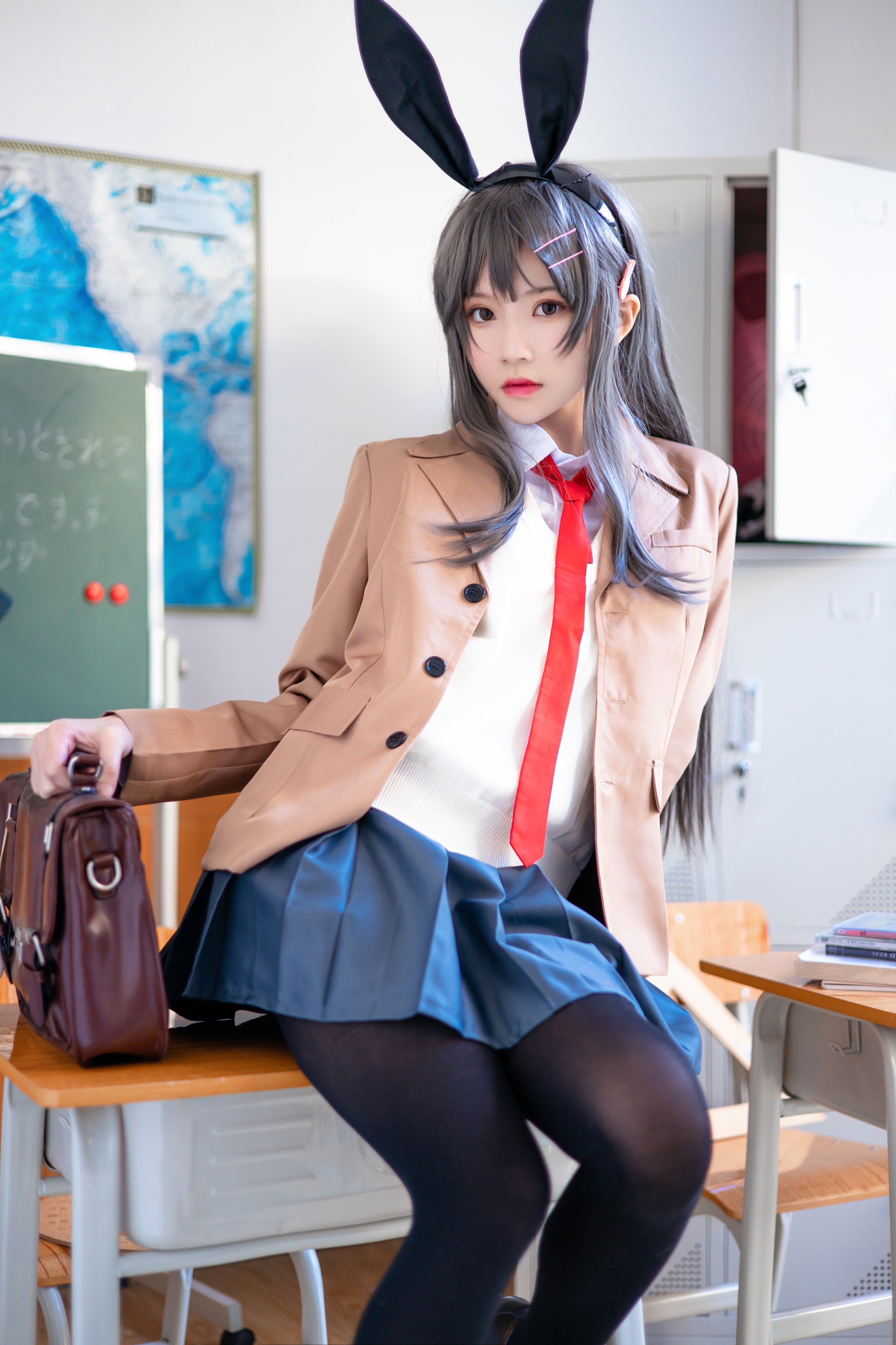 胡特爾櫻桃喵 - 麻衣學姐制服