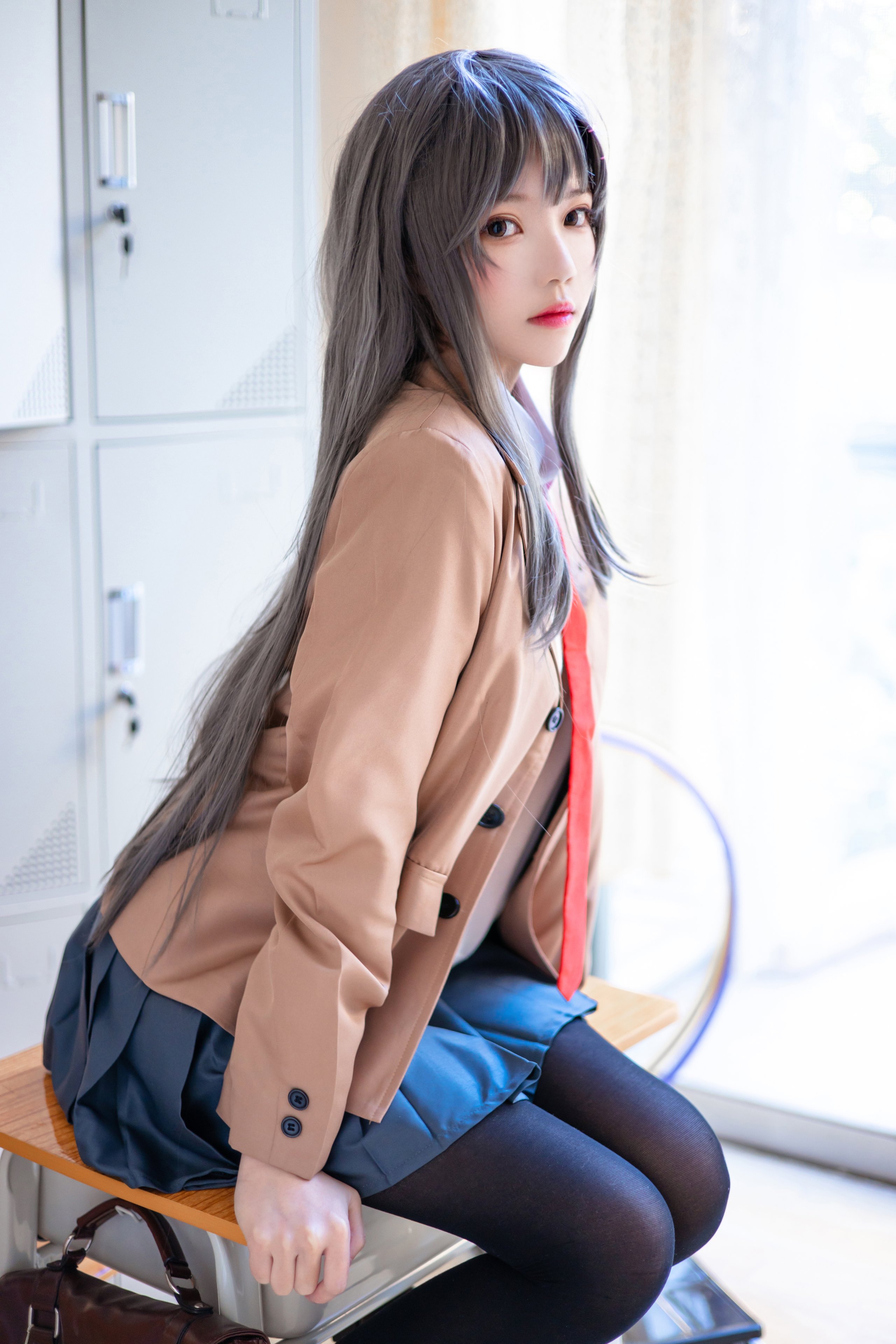 胡特爾櫻桃喵 - 麻衣學姐制服