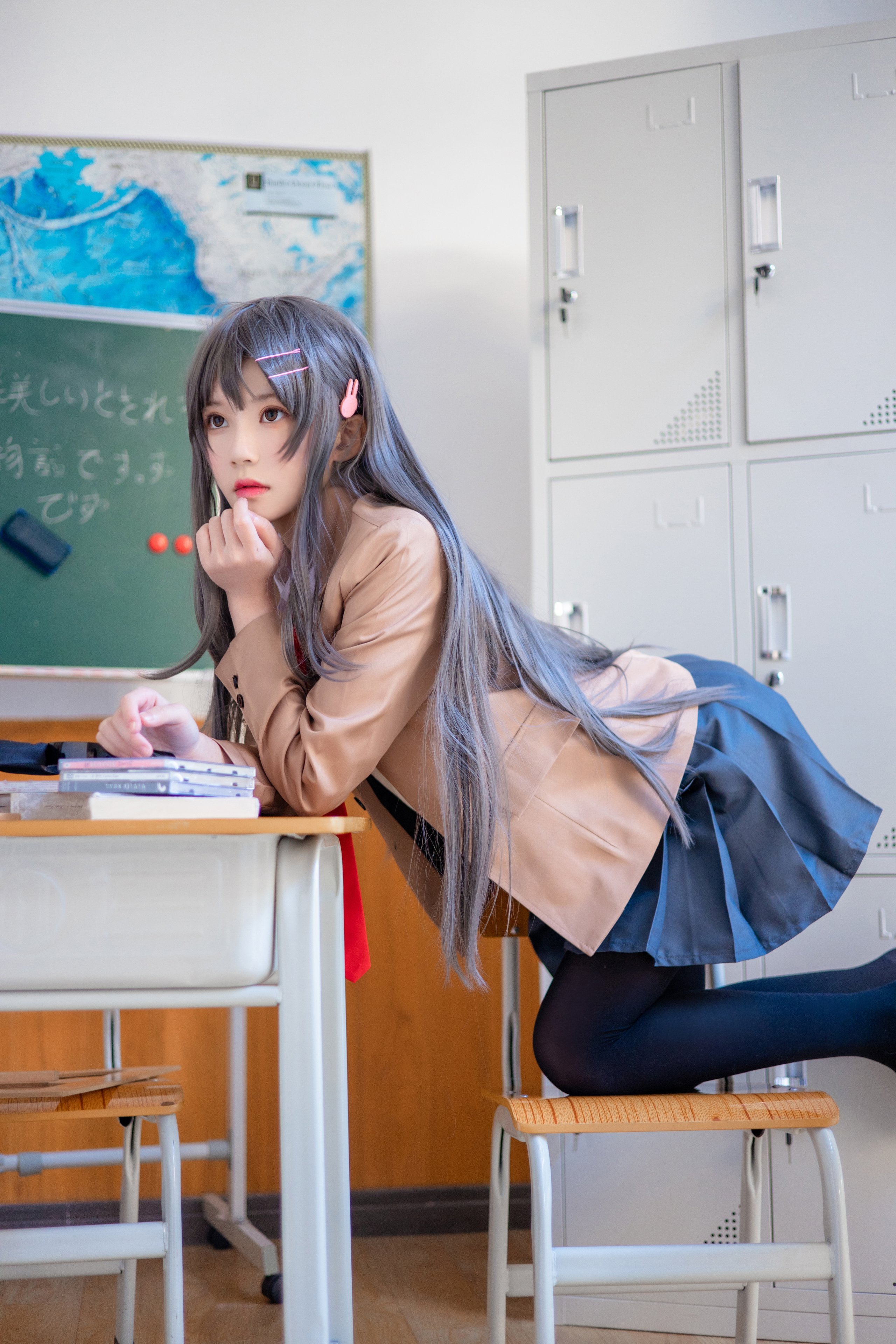 胡特爾櫻桃喵 - 麻衣學姐制服
