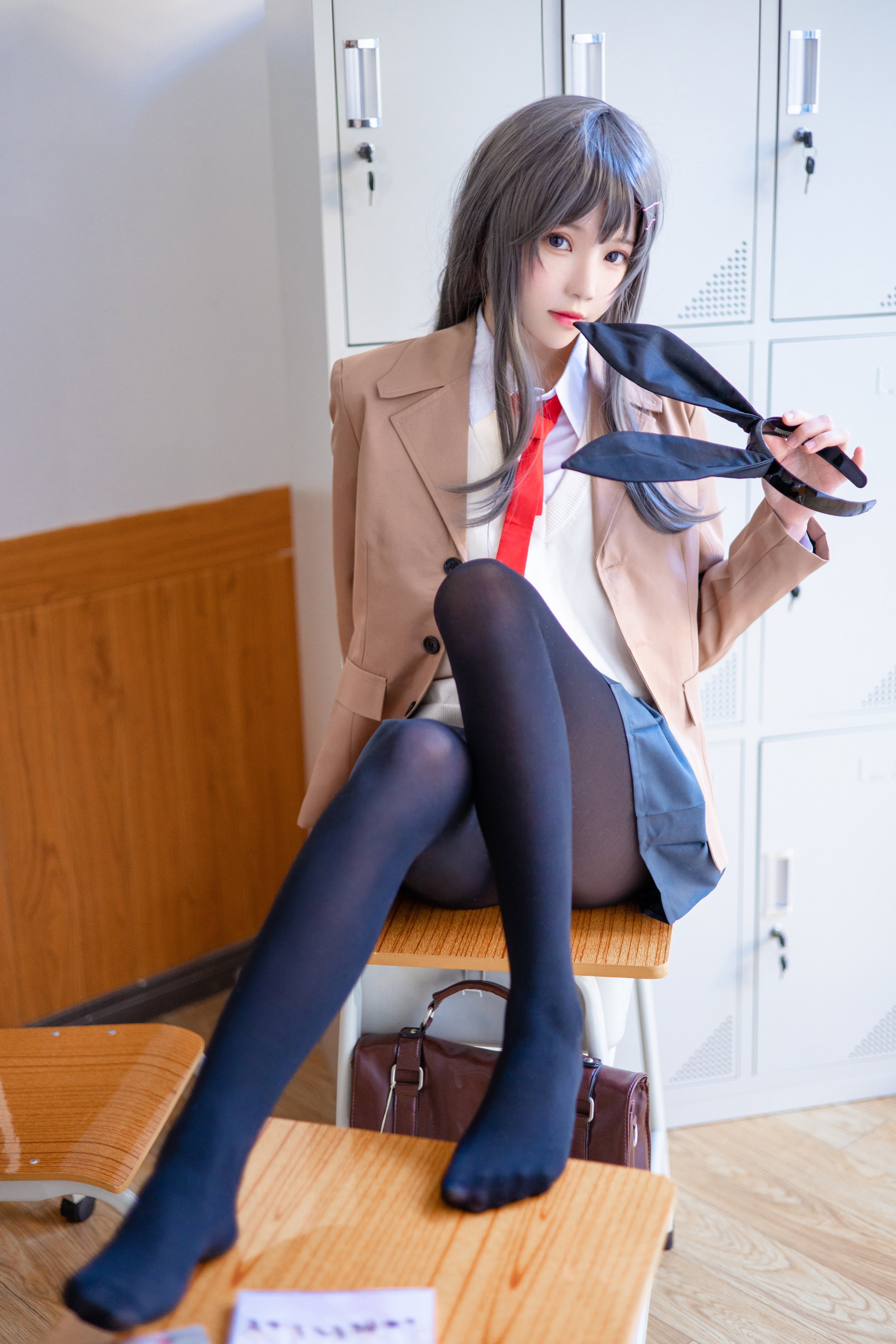 胡特爾櫻桃喵 - 麻衣學姐制服