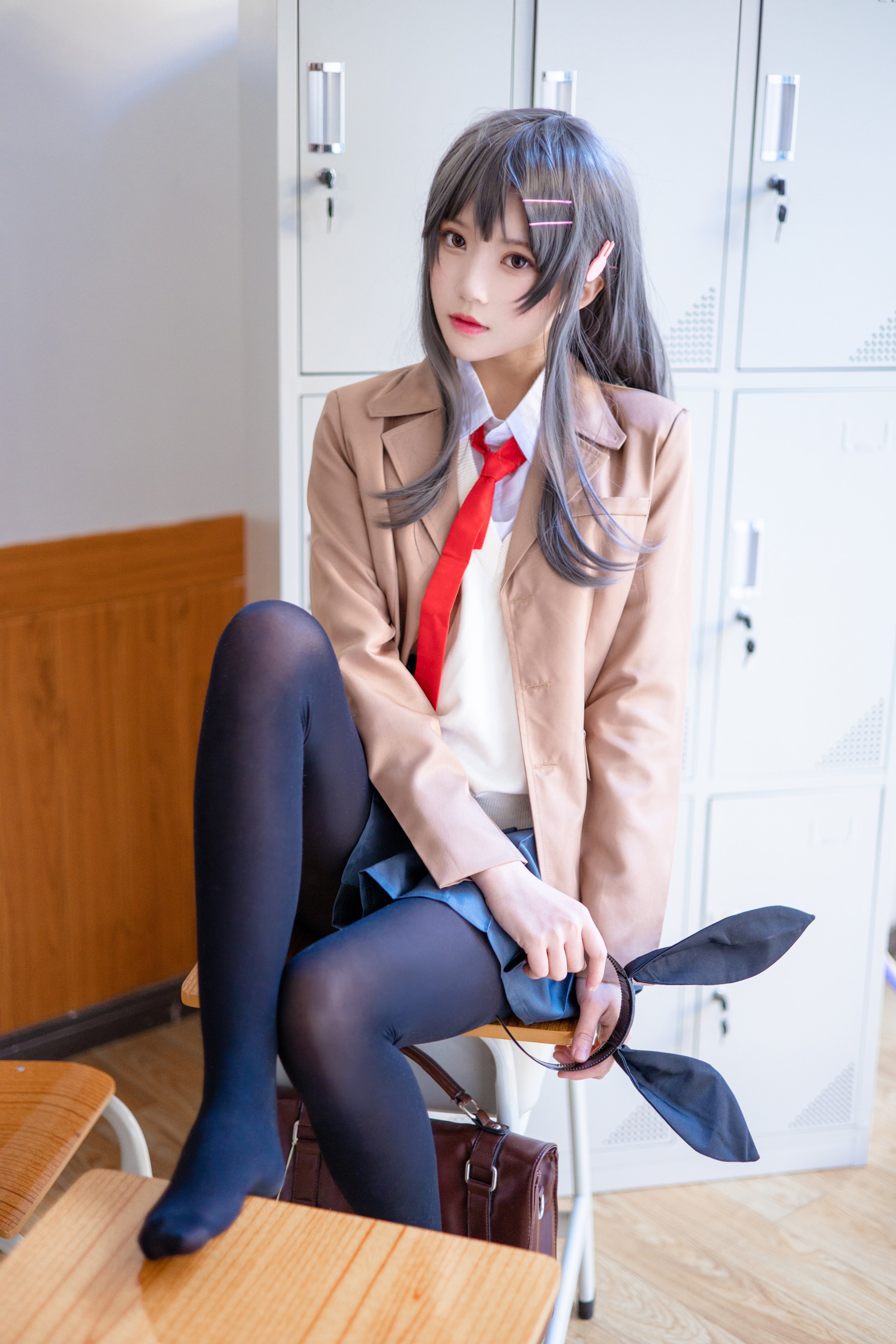 胡特爾櫻桃喵 - 麻衣學姐制服