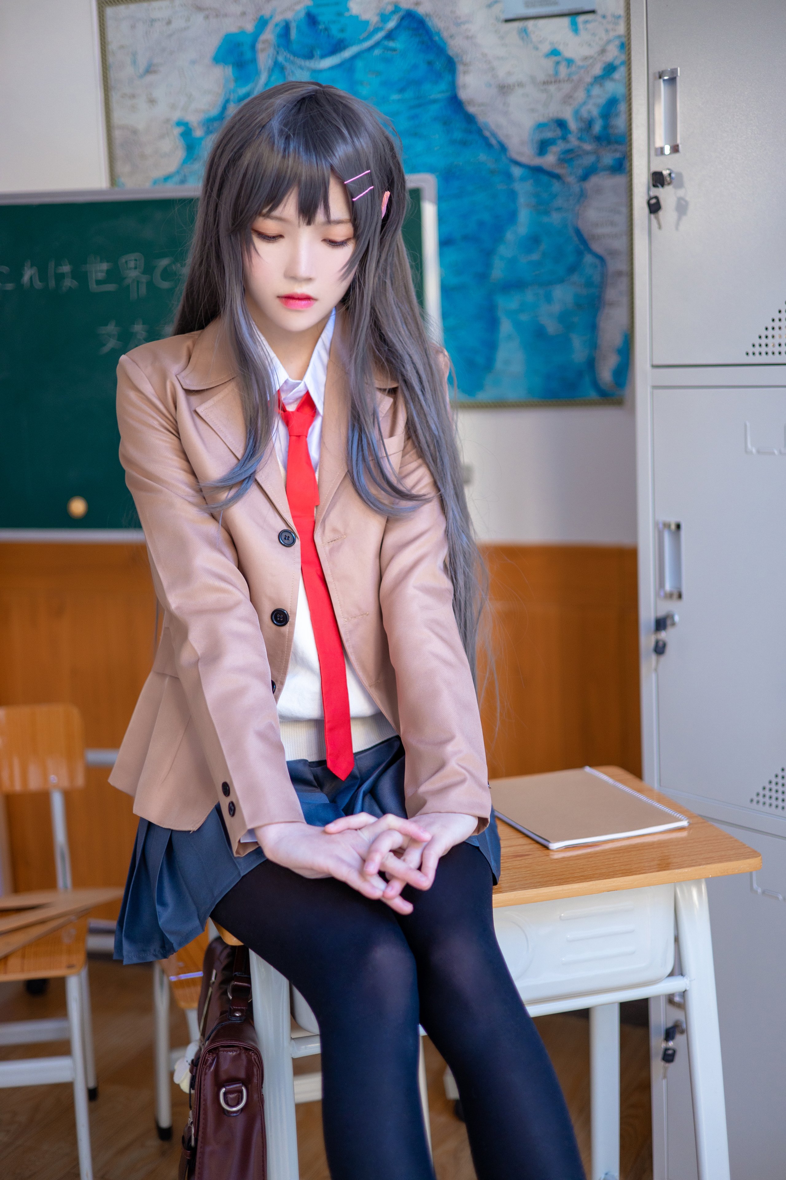 胡特爾櫻桃喵 - 麻衣學姐制服