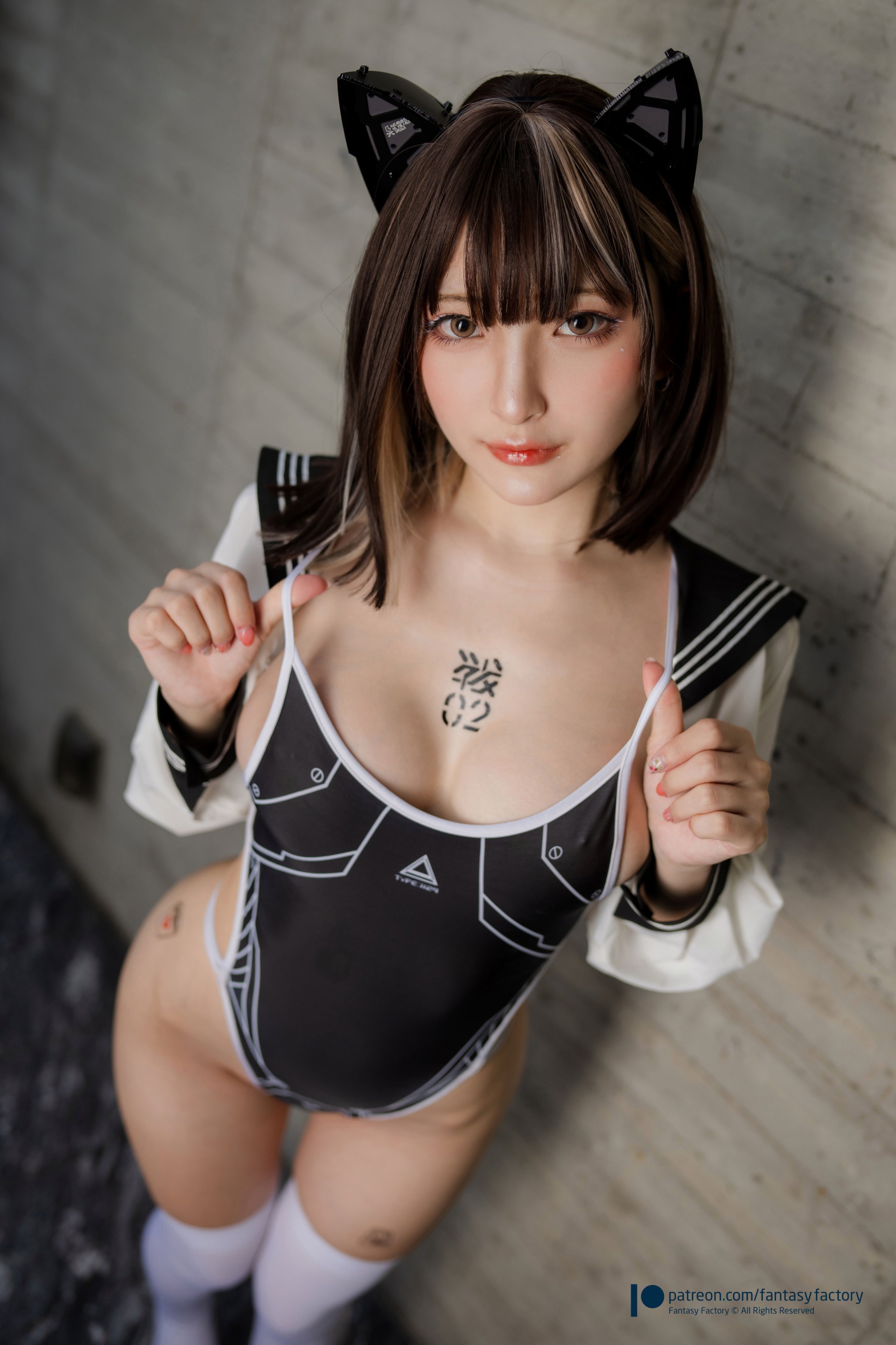[Fantasy Factory] Sailor Suit Athletic Swimsuit