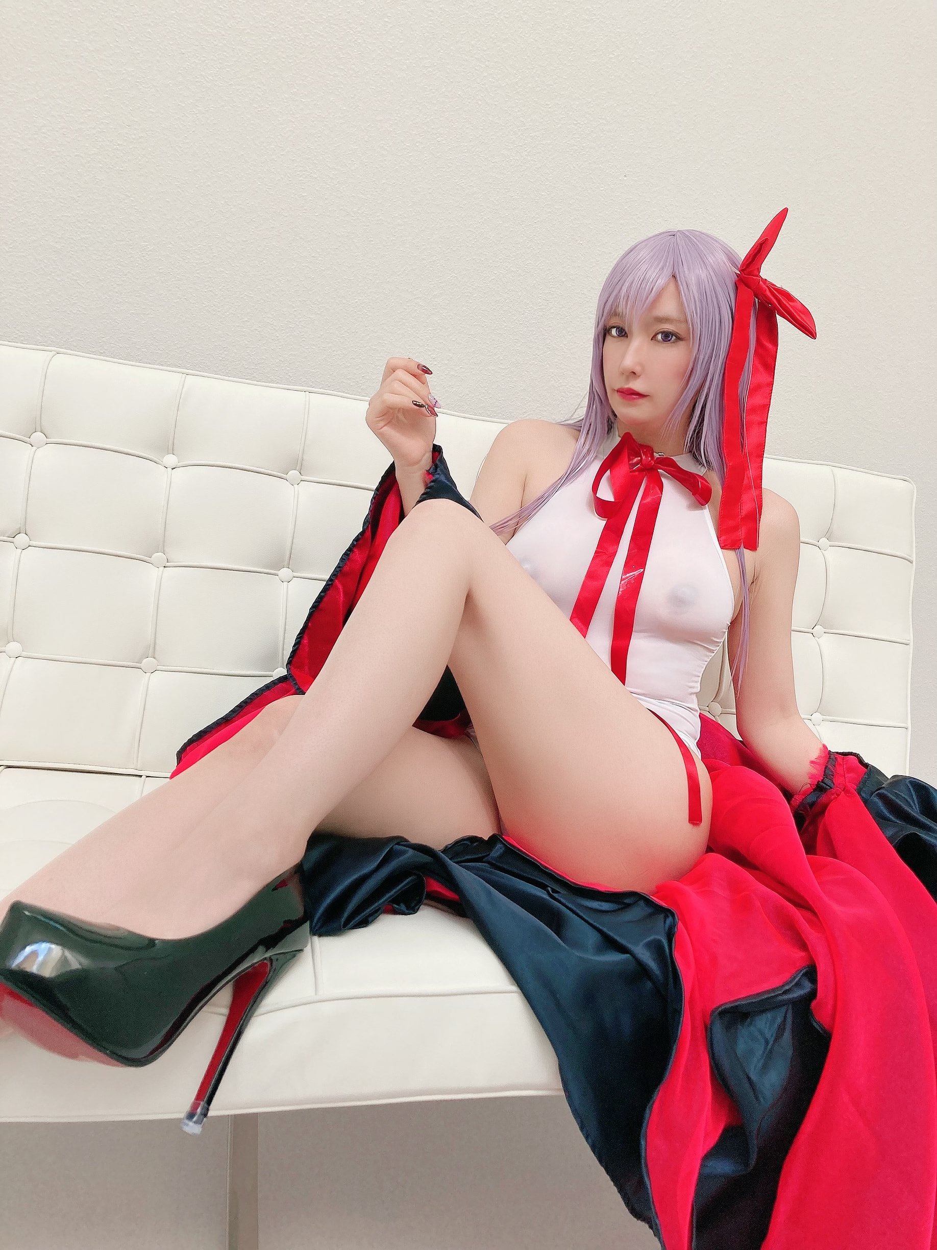 Ringo Mitsuki] すけべな夏、小悪魔系後輩bbちゃんの夏 スケスケえっちな白レオタード祭り