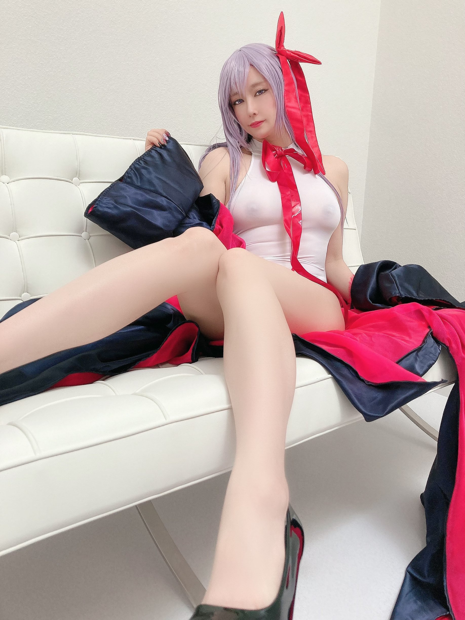 Ringo Mitsuki] すけべな夏、小悪魔系後輩bbちゃんの夏 スケスケえっちな白レオタード祭り
