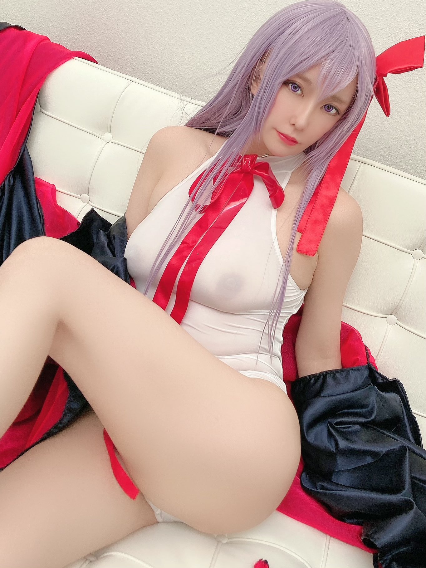 Ringo Mitsuki] すけべな夏、小悪魔系後輩bbちゃんの夏 スケスケえっちな白レオタード祭り